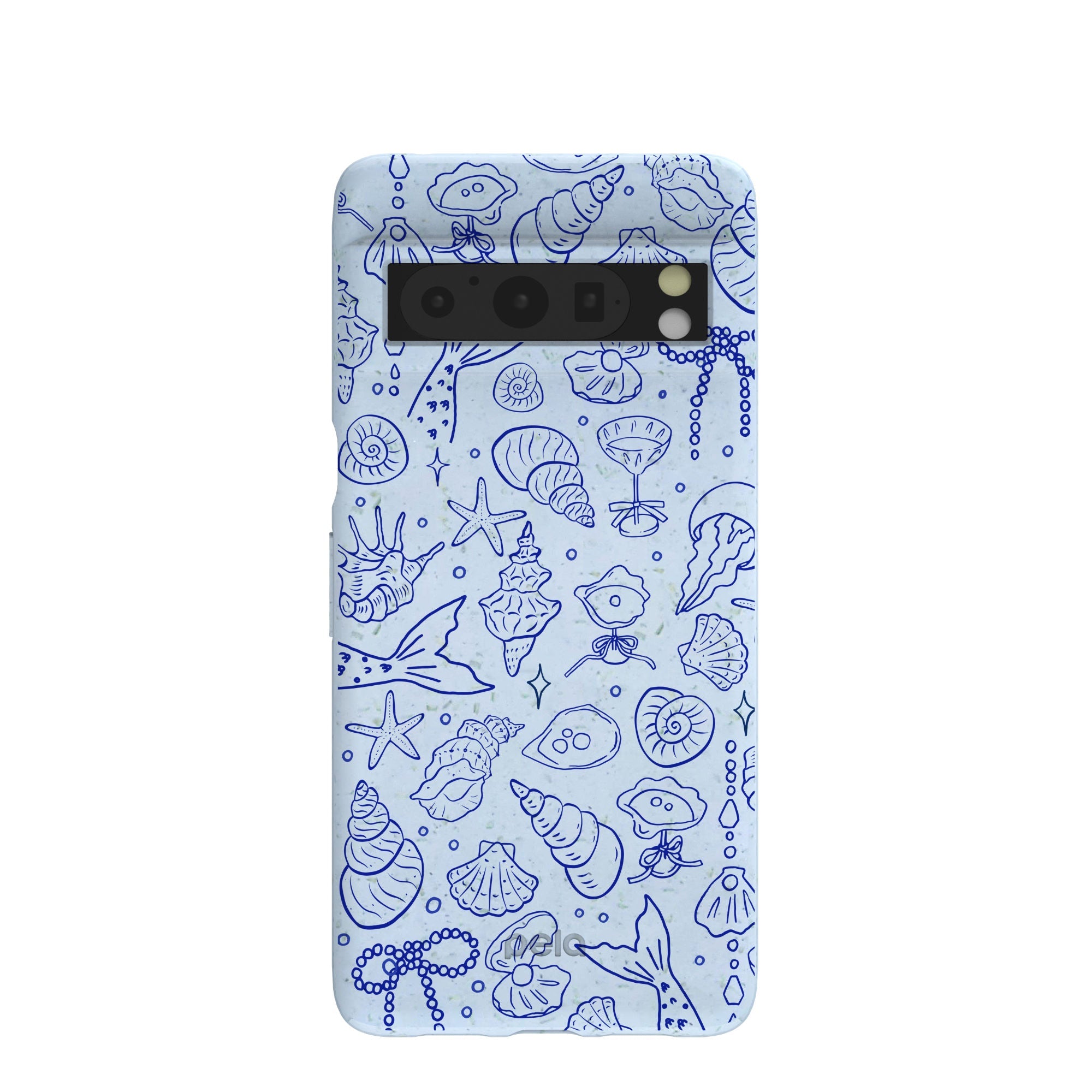 Powder Blue Ocean Charms Google Pixel 8 Pro Case Refurbished - Pela Case refurbished available on Cerqular