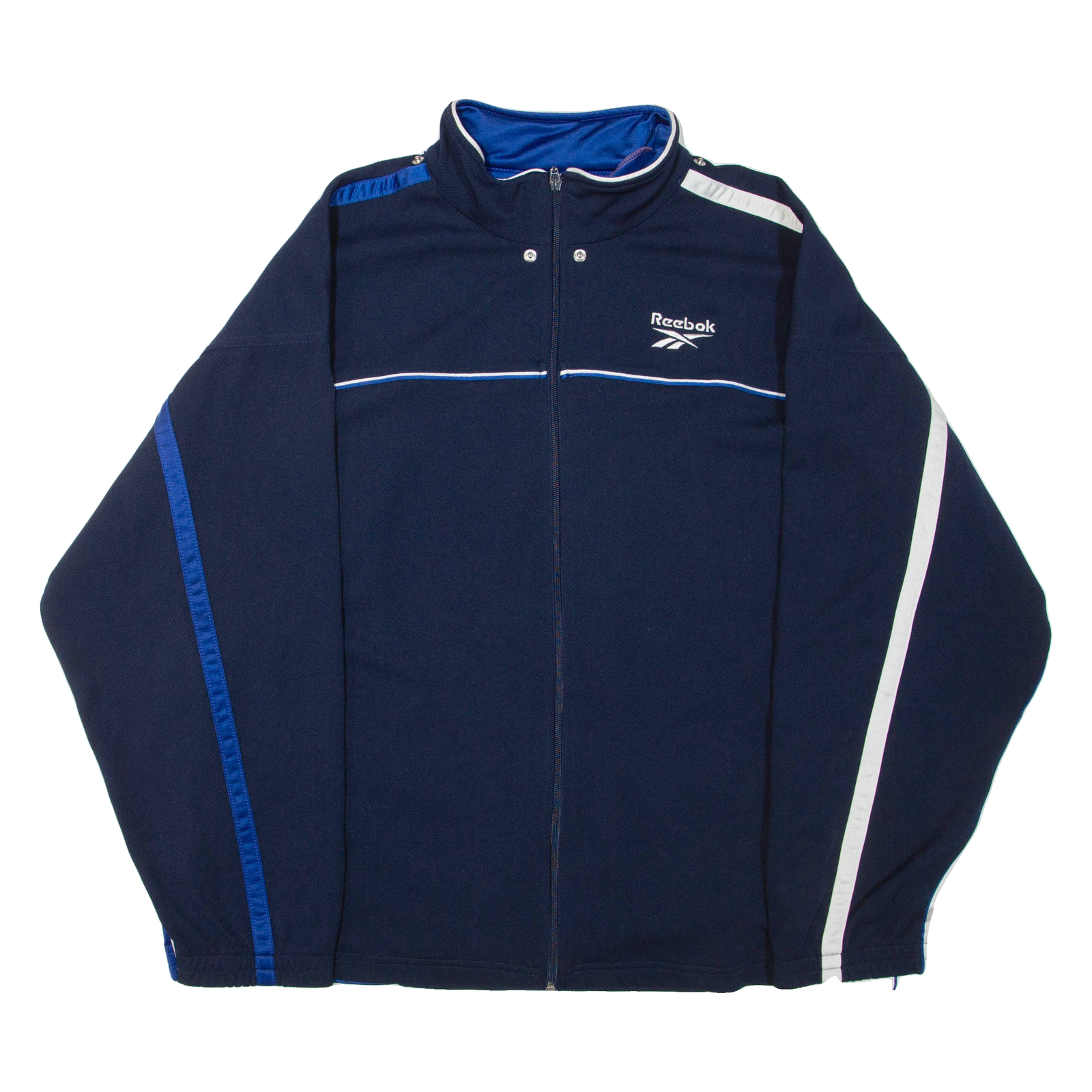 REEBOK Mens Track Jacket Blue XL Refurbished - N/A refurbished available on Cerqular