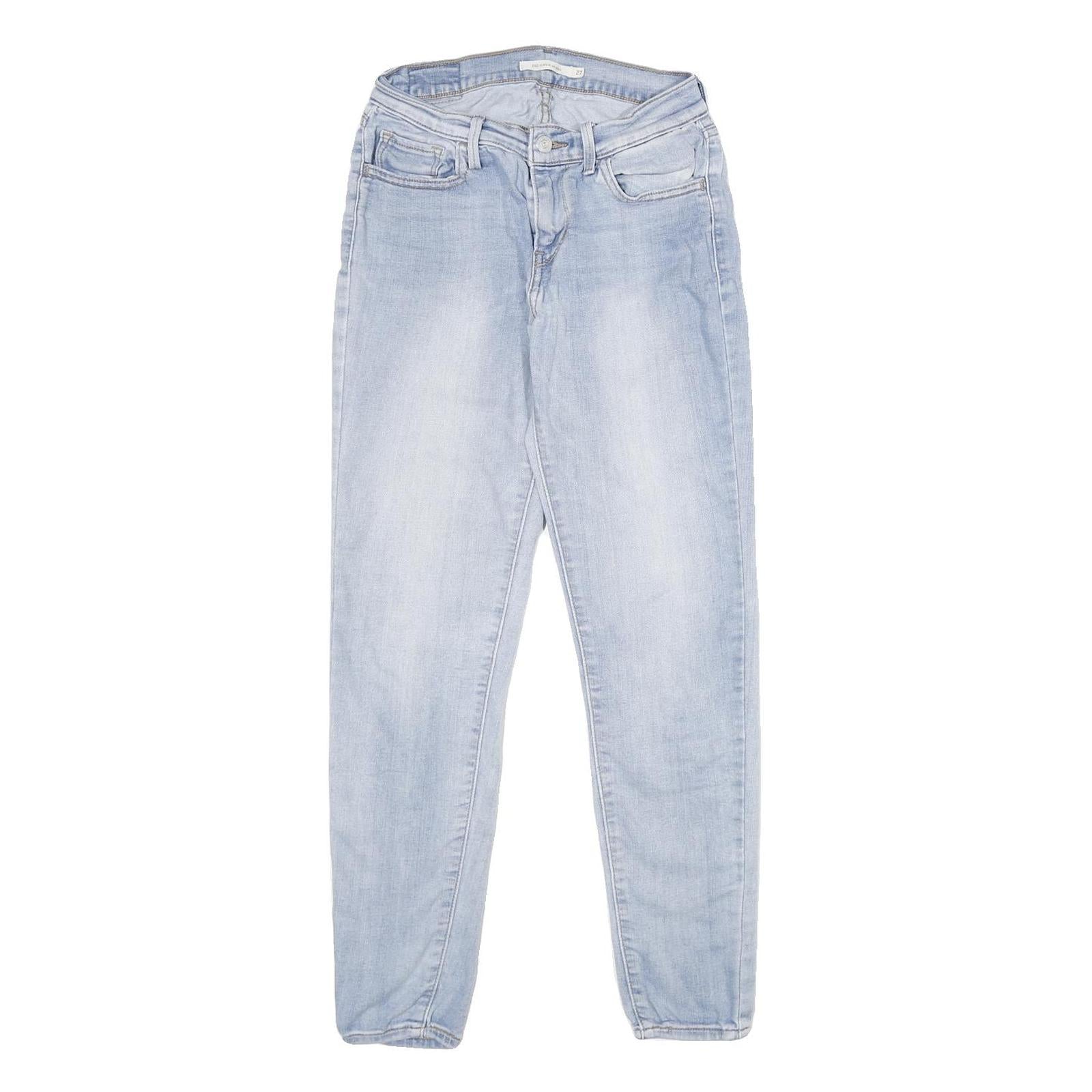LEVI'S 710 SUPER SKINNY Womens Jeans Blue Slim Skinny Denim Light W27 L30 Refurbished - N/A refurbished available on Cerqular
