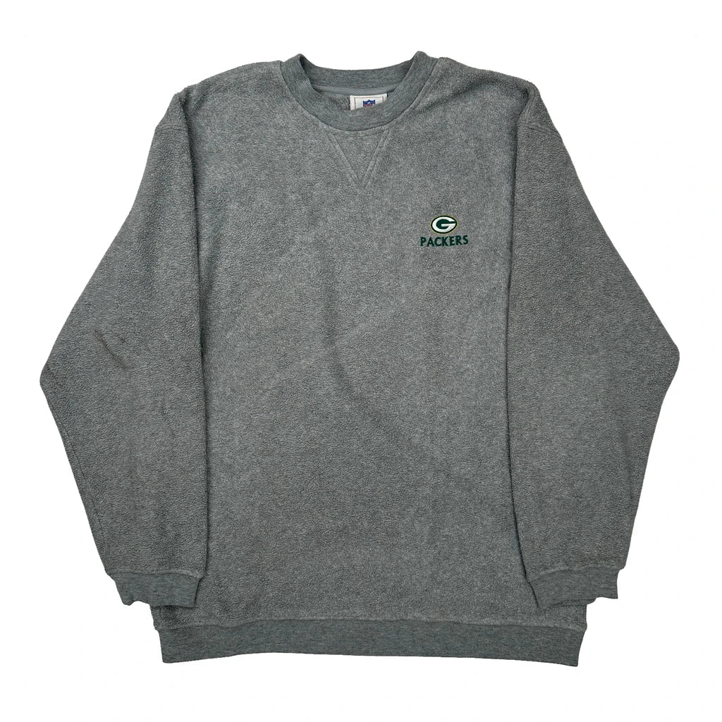 Buy Green Bay Packers Nfl Fleece - Large Grey Cotton Refurbished - $44.21 Green Bay Packers Nfl Fleece - Large Grey Cotton Refurbished - Thrifted (note: this is a term often used to describe second- refurbished available on Cerqular