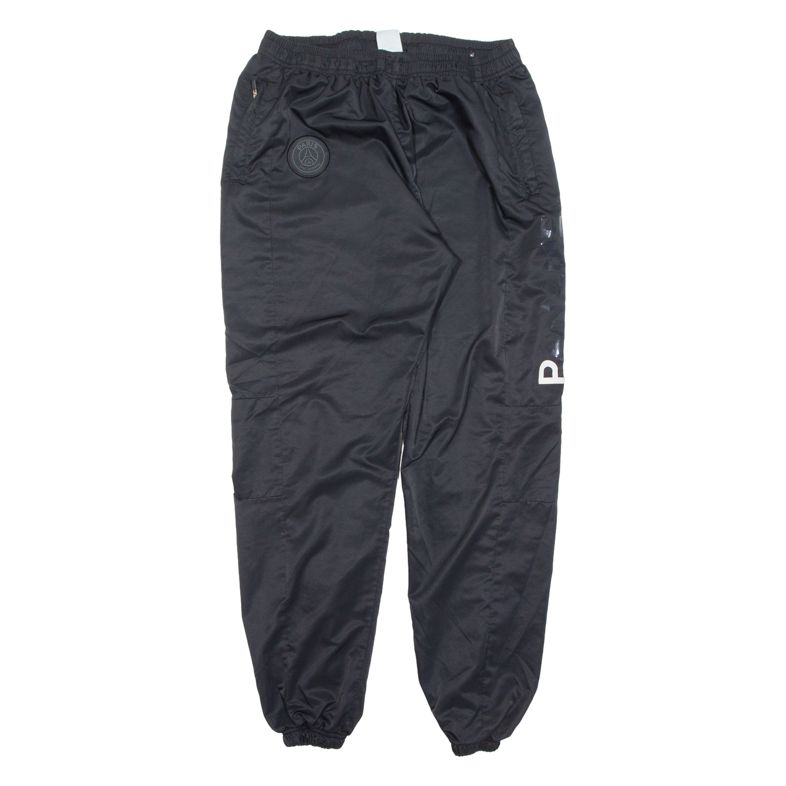 NIKE Paris Mens Track Pants Black Tapered 2XL W30 L30 Refurbished - N/A refurbished available on Cerqular