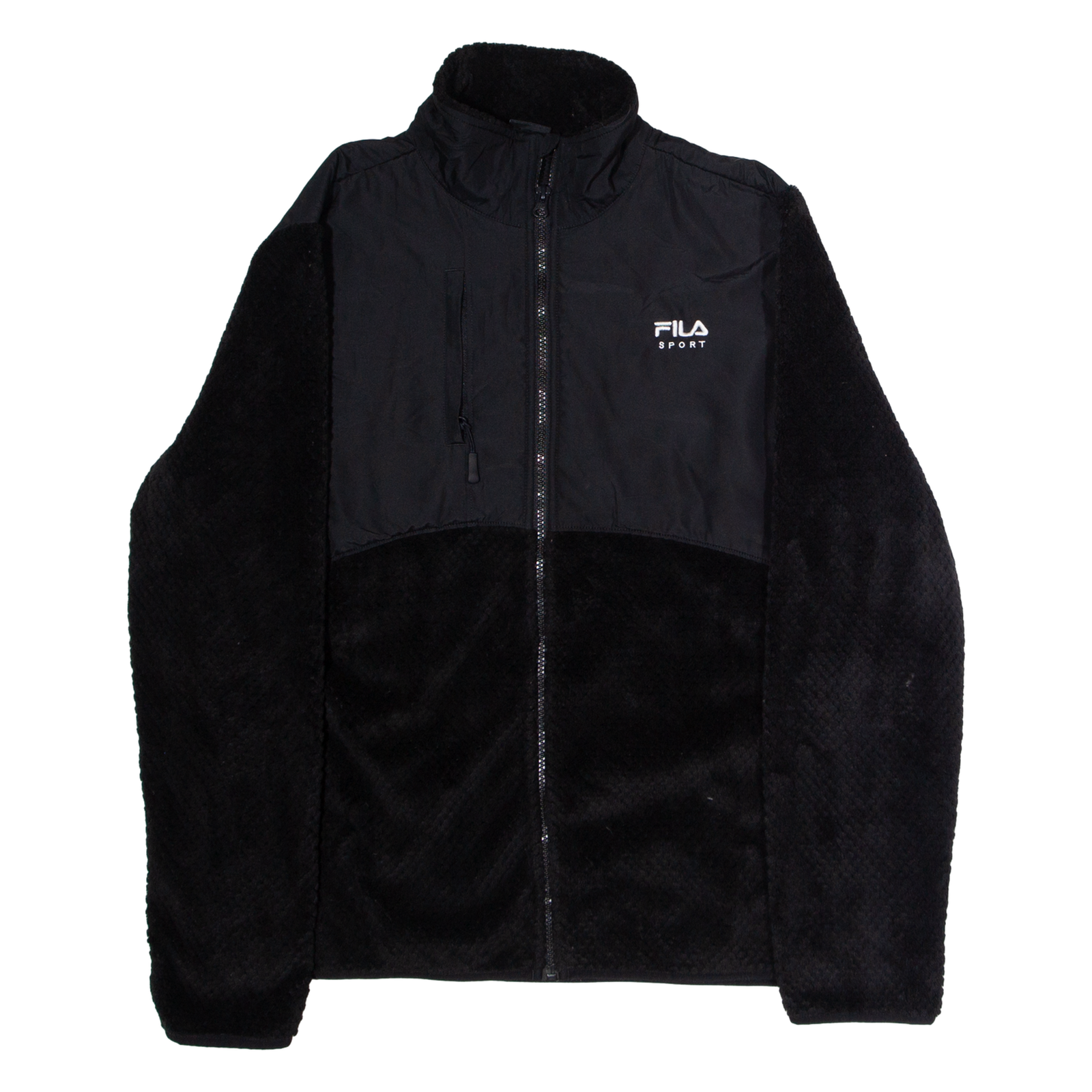 FILA Womens Fleece Jacket Black XL Refurbished - N/A refurbished available on Cerqular