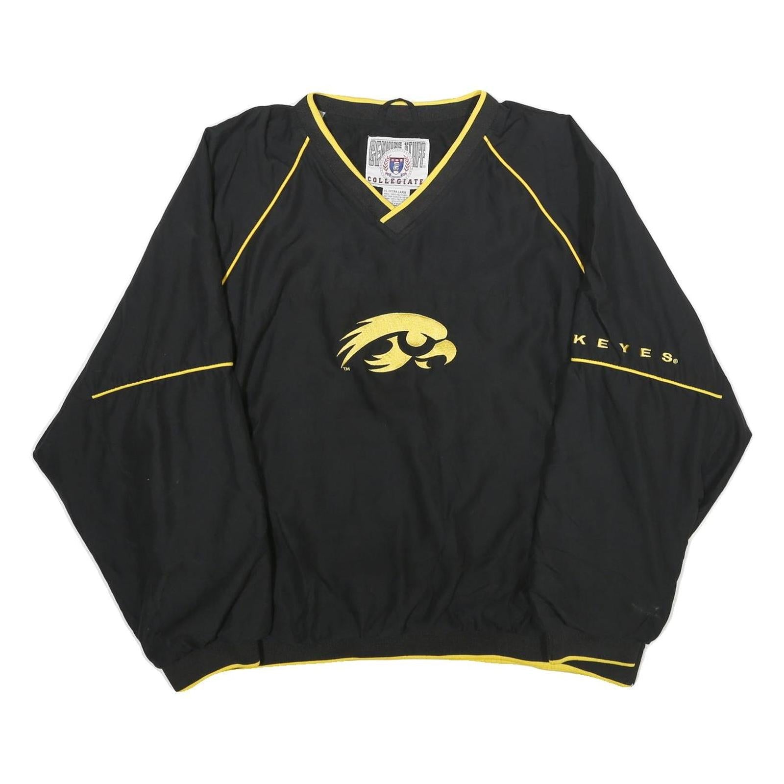 GENUINE STUFF COLLEGIATE Mens Black & Yellow V-Neck XL College Hawk Sweatshirt Refurbished - N/A refurbished available on Cerqular