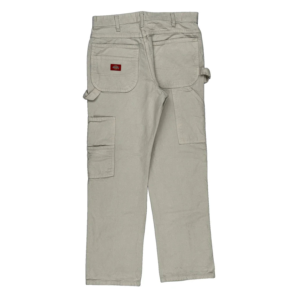 Buy Cargo Dickies Double Knee Carpenter Trousers - 31W 30L White Cotton Refurbished - $36.84 Cargo Dickies Double Knee Carpenter Trousers - 31W 30L White Cotton Refurbished - Thrifted (note: this is a term often used to describe second- refurbished available on Cerqular