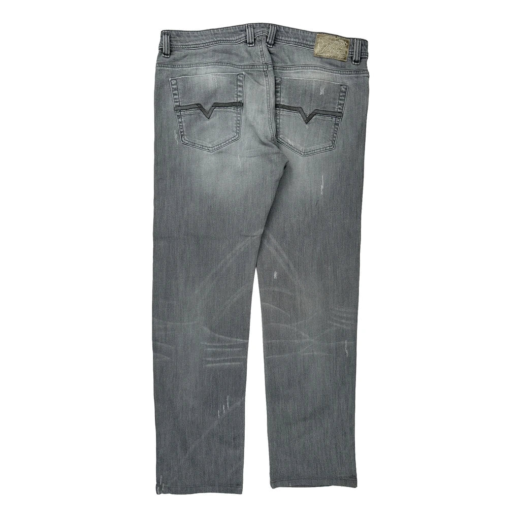 Diesel Jeans - 38W 31L Grey Cotton Blend Refurbished - Thrifted (note: this is a term often used to describe second- refurbished available on Cerqular
