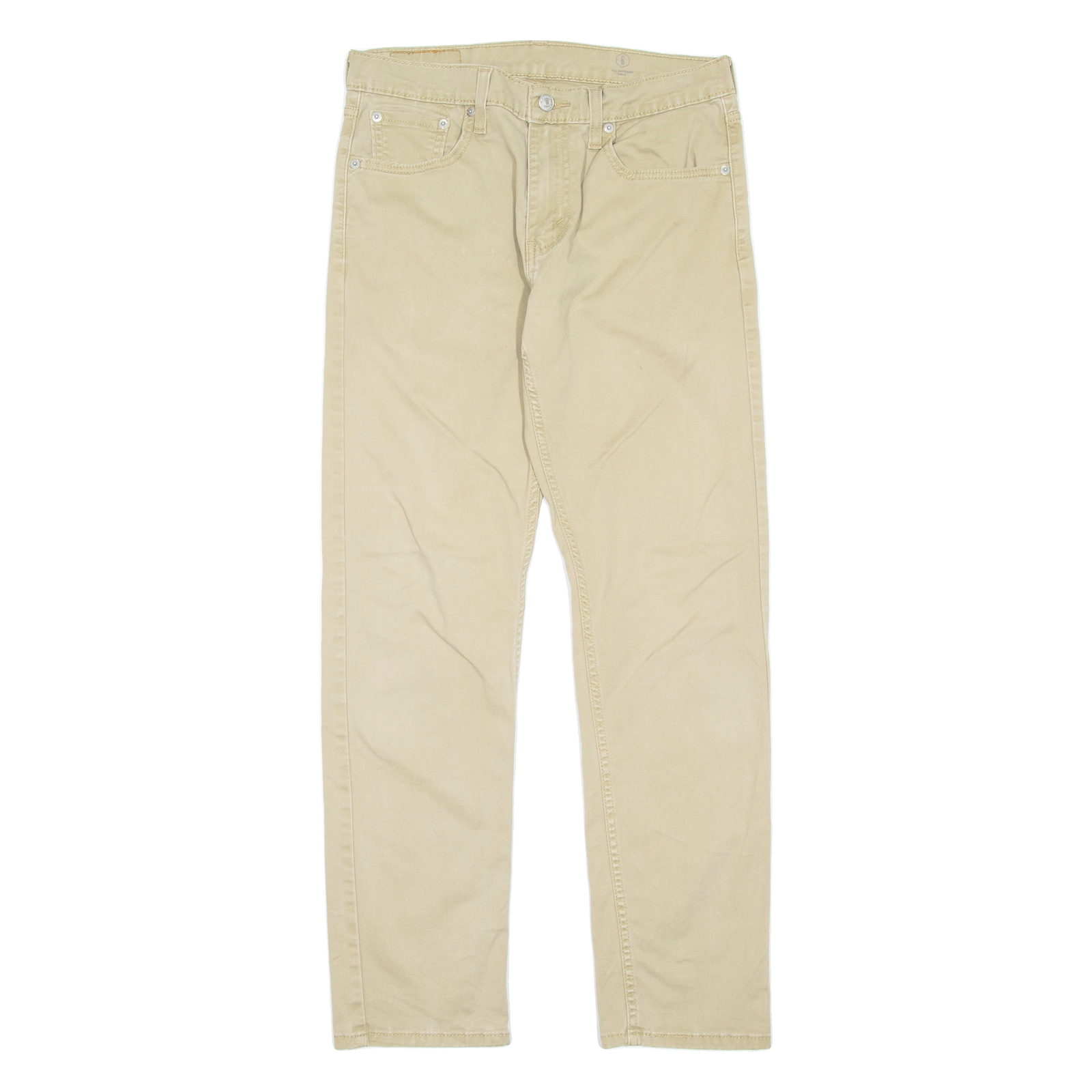 LEVI'S Mens Trousers Beige Regular Straight W30 L32 Refurbished - N/A refurbished available on Cerqular