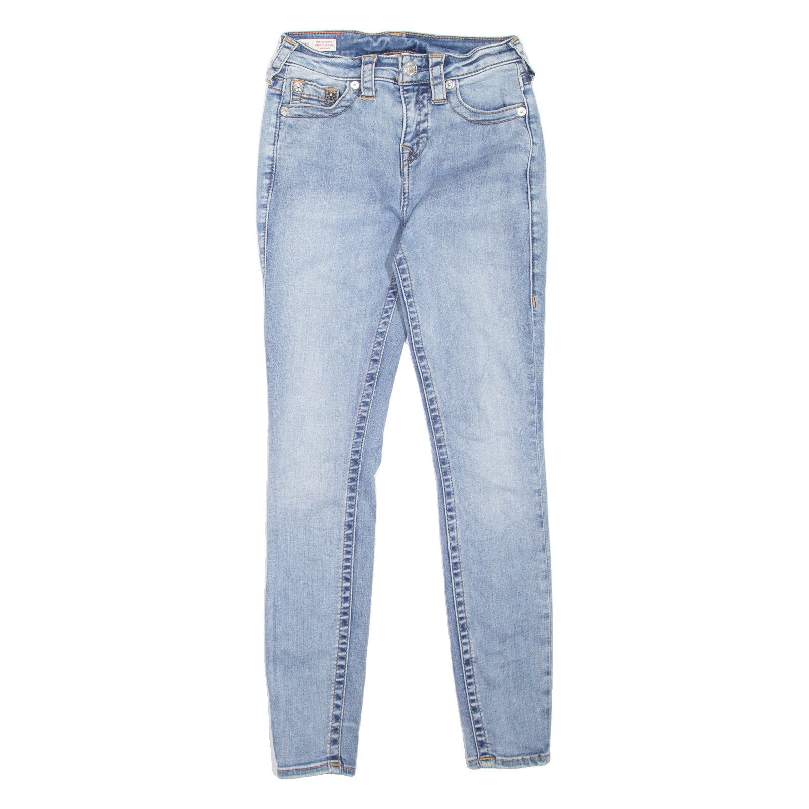 TRUE RELIGION Jennie Curvy Womens Jeans Blue Slim Skinny Stone Wash W26 L28 Refurbished - N/A refurbished available on Cerqular