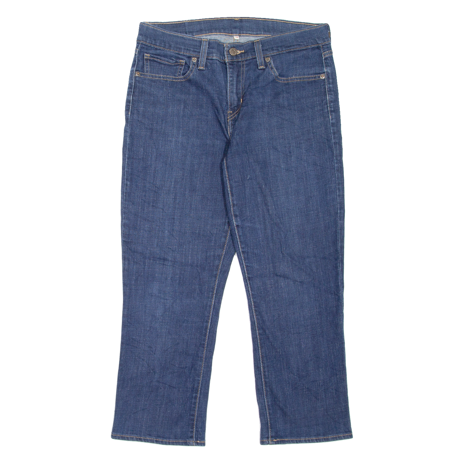 LEVI'S Womens Jeans Blue Regular Straight W28 L23 Refurbished - N/A refurbished available on Cerqular