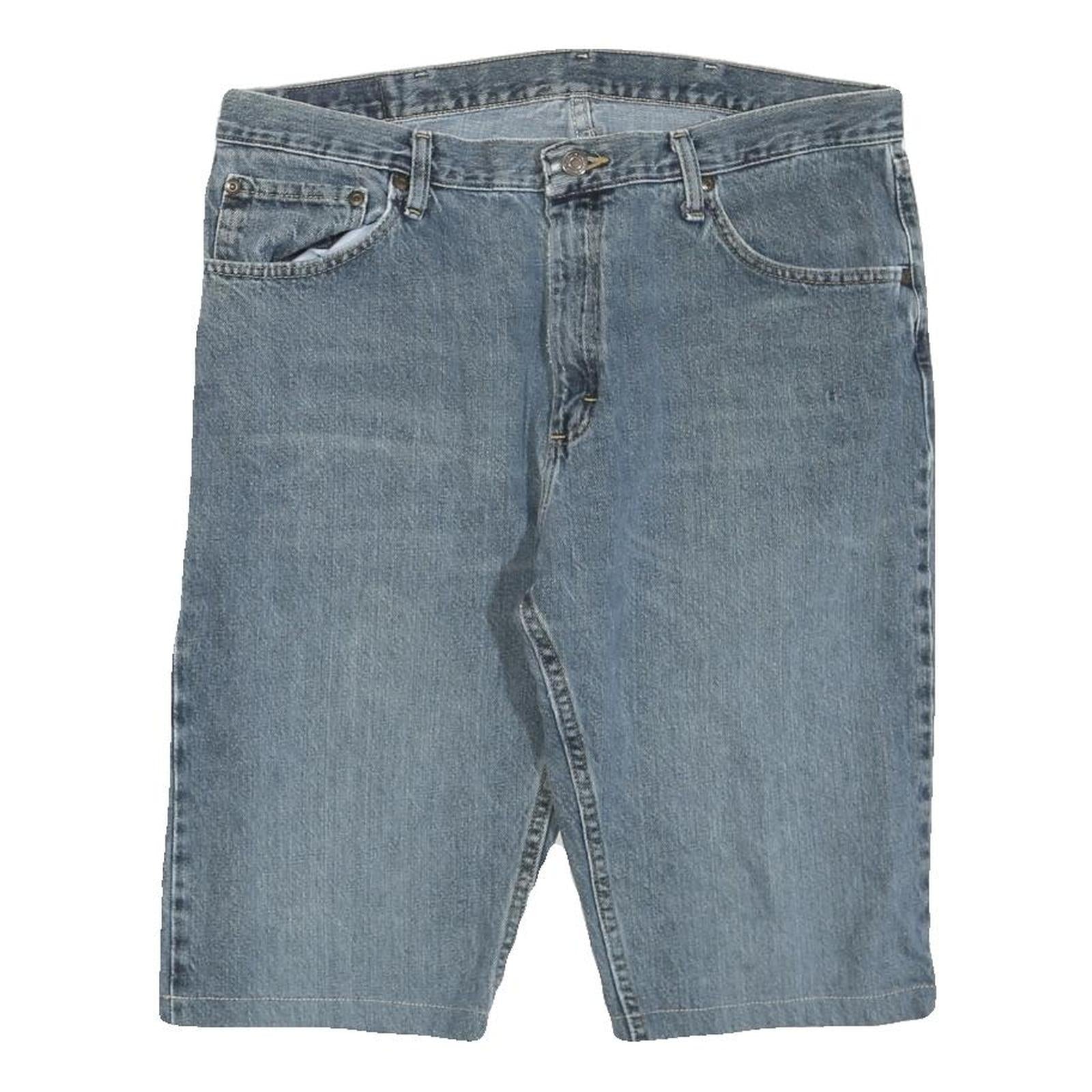 WRANGLER Mens Denim Blue Casual Shorts L W36 Cotton Blend Relaxed Fit Refurbished - N/A refurbished available on Cerqular