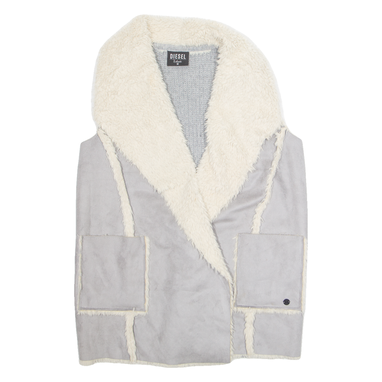 DIESEL Womens Gilet Grey M Refurbished - N/A refurbished available on Cerqular