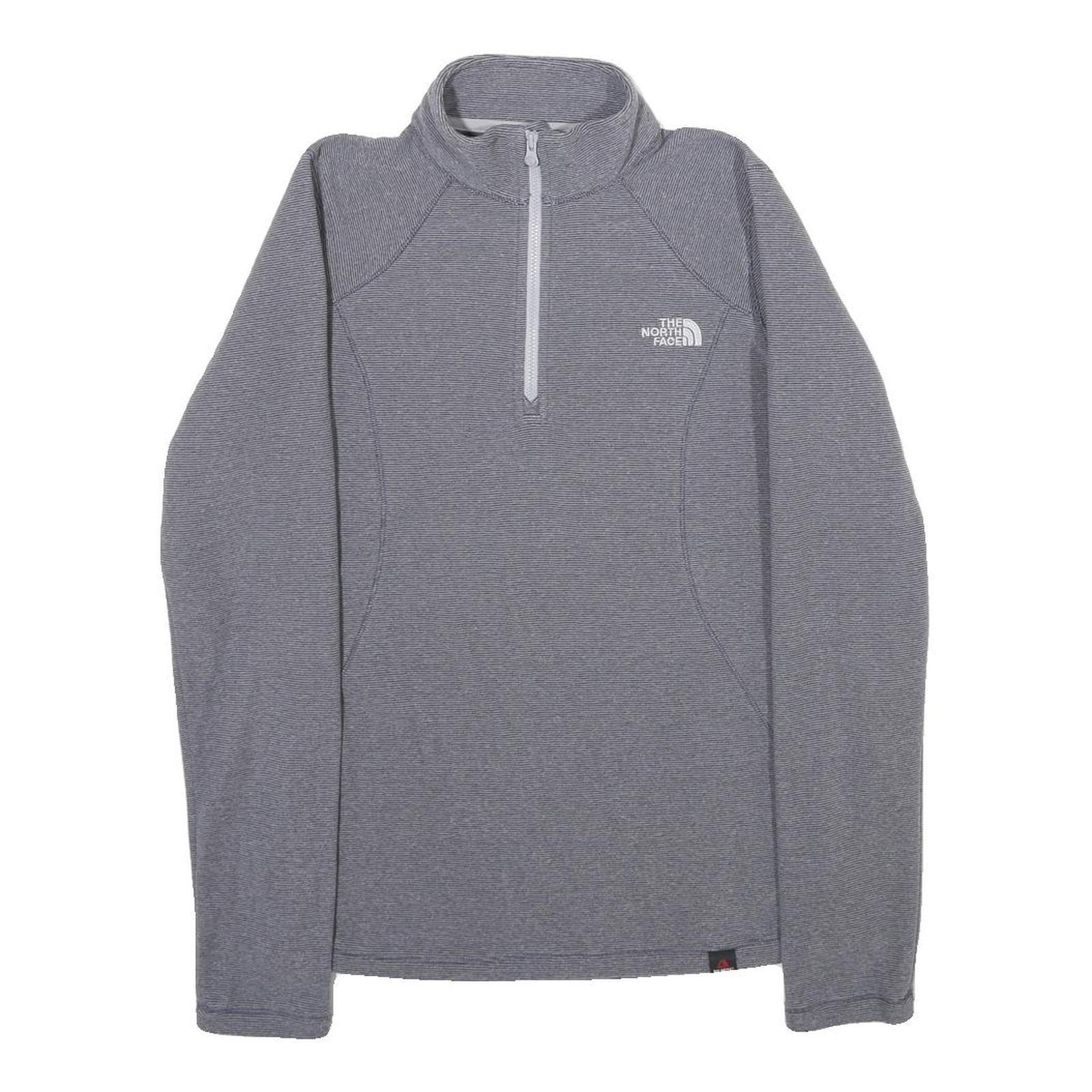 THE NORTH FACE Womens Grey Pullover Plain 1/4 Zip Basic Knit XS Outdoor Layering Refurbished - N/A refurbished available on Cerqular
