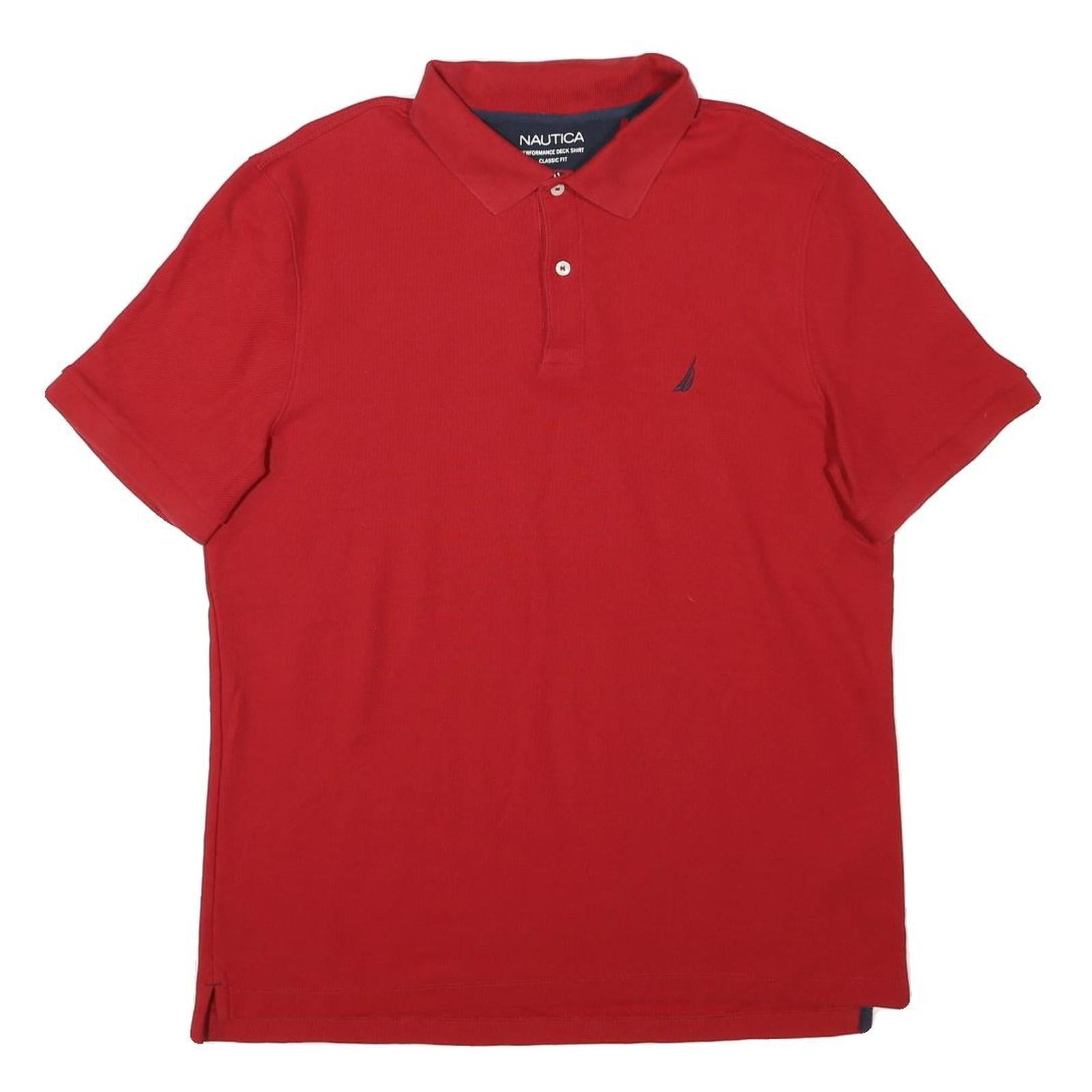 Buy NAUTICA Mens Red Short Sleeve Plain Polo Shirt XL Classic Fit Cotton Blend Refurbished - $25.99 NAUTICA Mens Red Short Sleeve Plain Polo Shirt XL Classic Fit Cotton Blend Refurbished - N/A refurbished available on Cerqular