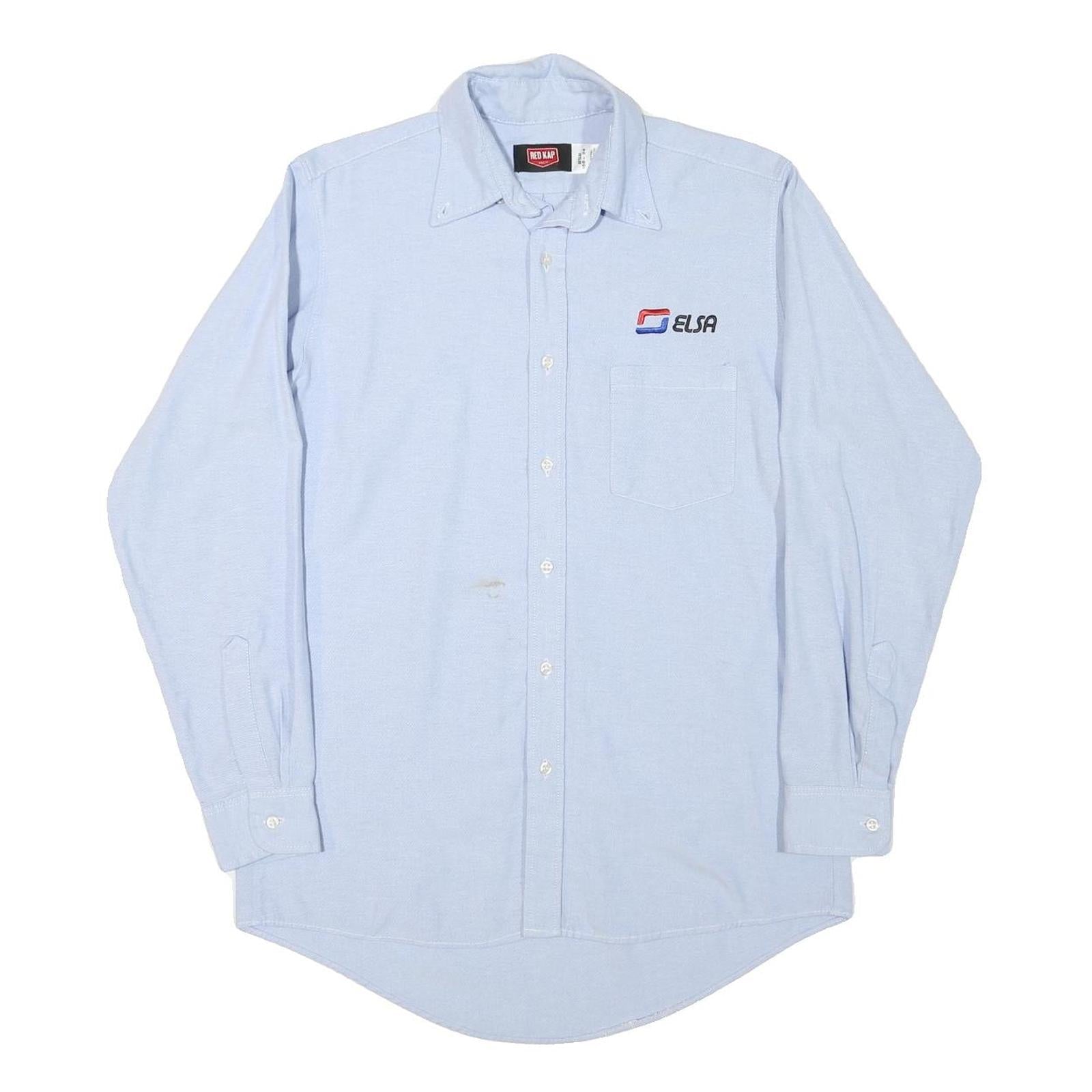 Buy RED KAP Mens Blue Work Shirt M Cotton Blend Button-Down Collar Long Sleeve Refurbished - $28.59 RED KAP Mens Blue Work Shirt M Cotton Blend Button-Down Collar Long Sleeve Refurbished - N/A refurbished available on Cerqular