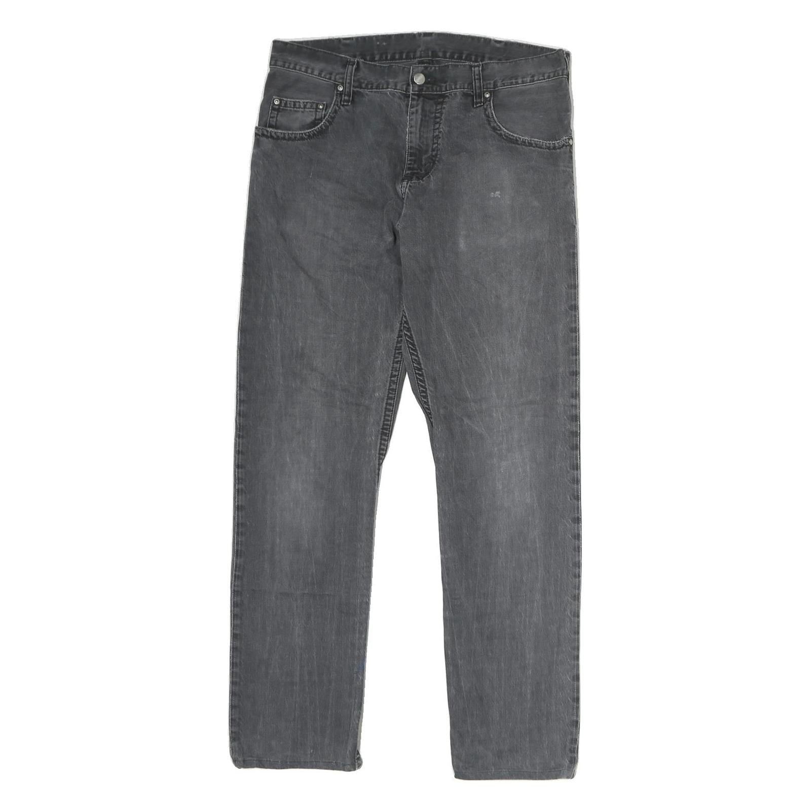 CARHARTT Mens Slim Grey Denim Jeans W32 L32 Classic Cotton Zip Casual Workwear Refurbished - N/A refurbished available on Cerqular