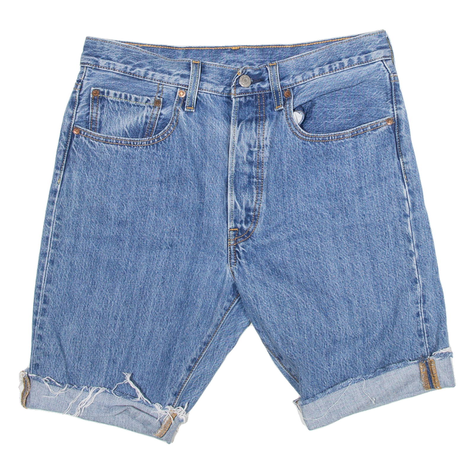 LEE 501 Womens Jorts Shorts Blue M W30 Refurbished - N/A refurbished available on Cerqular