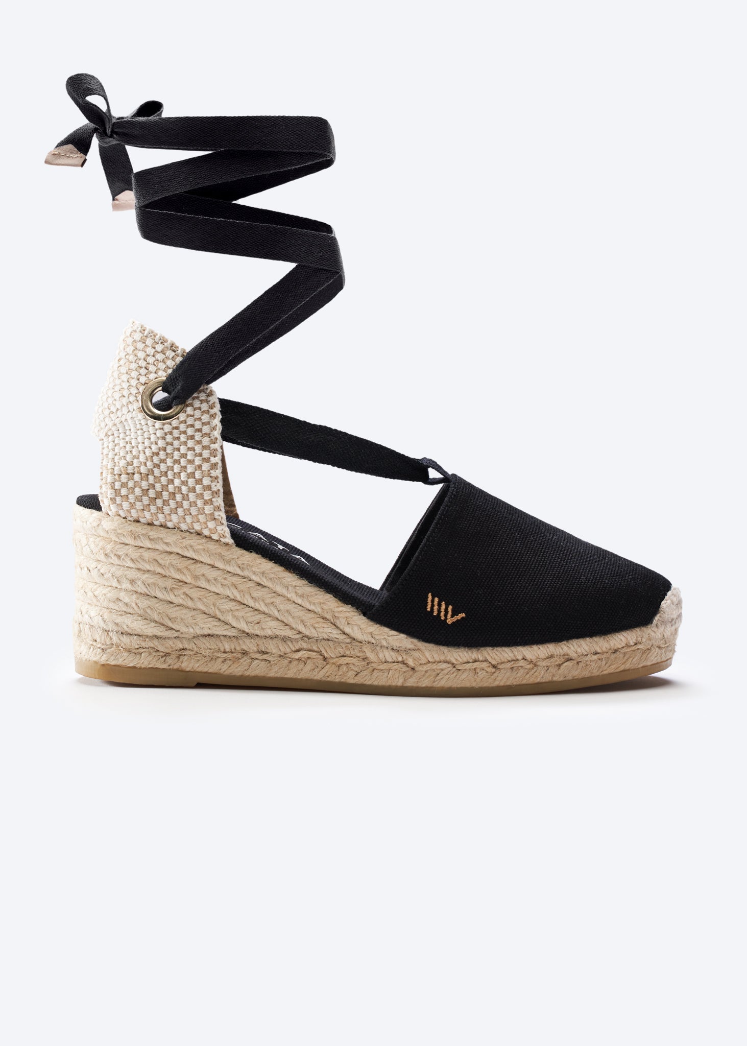 Escala Canvas Espadrille Wedges | Color: Black | Size: 6.5 Refurbished - N/A refurbished available on Cerqular