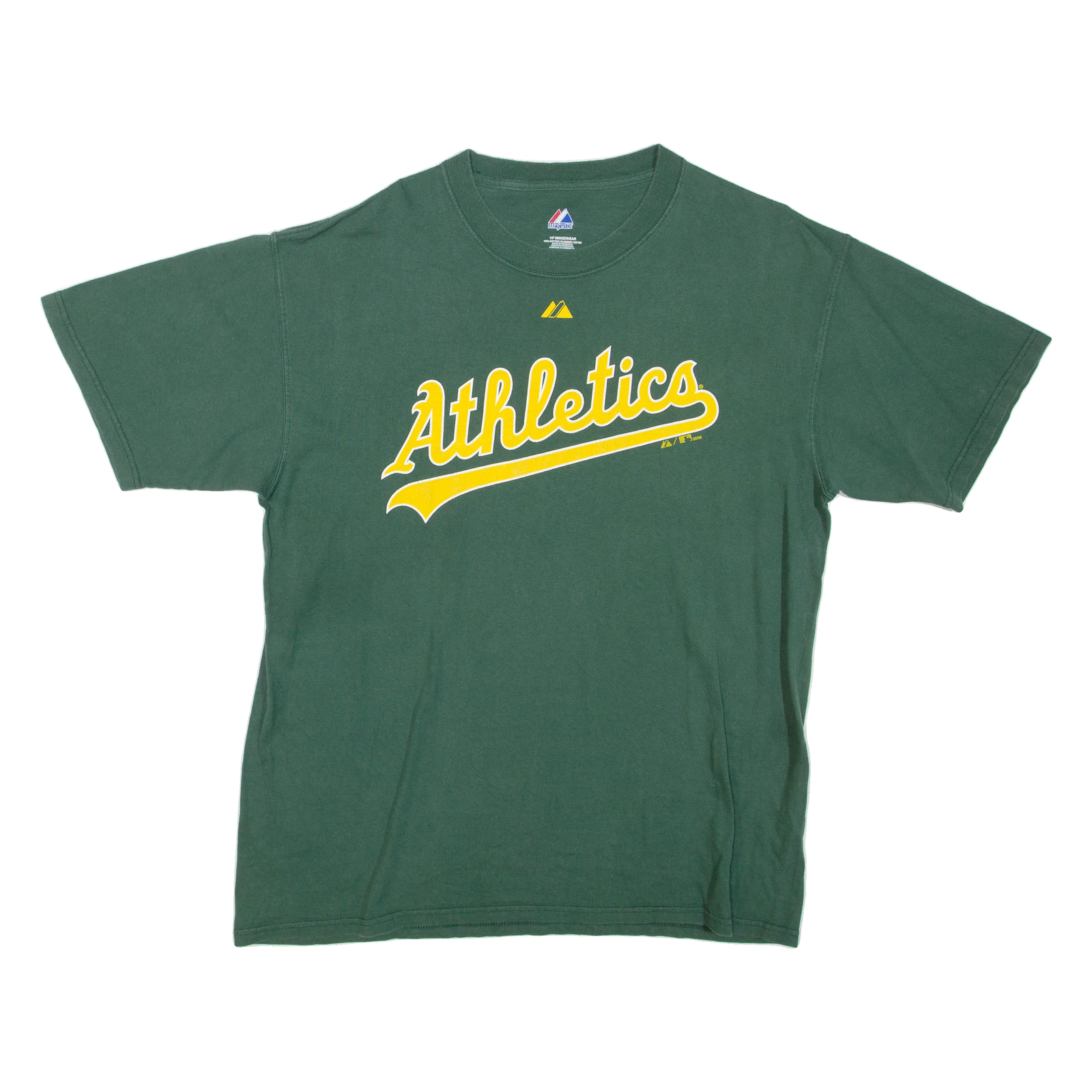 MAJESTIC Athletics Mens T-Shirt Green L Refurbished - N/A refurbished available on Cerqular