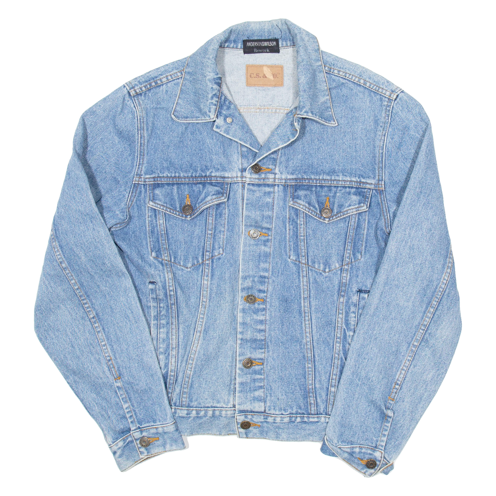 ANDERSON AND WILLS Womens Denim Jacket Blue M Refurbished - N/A refurbished available on Cerqular