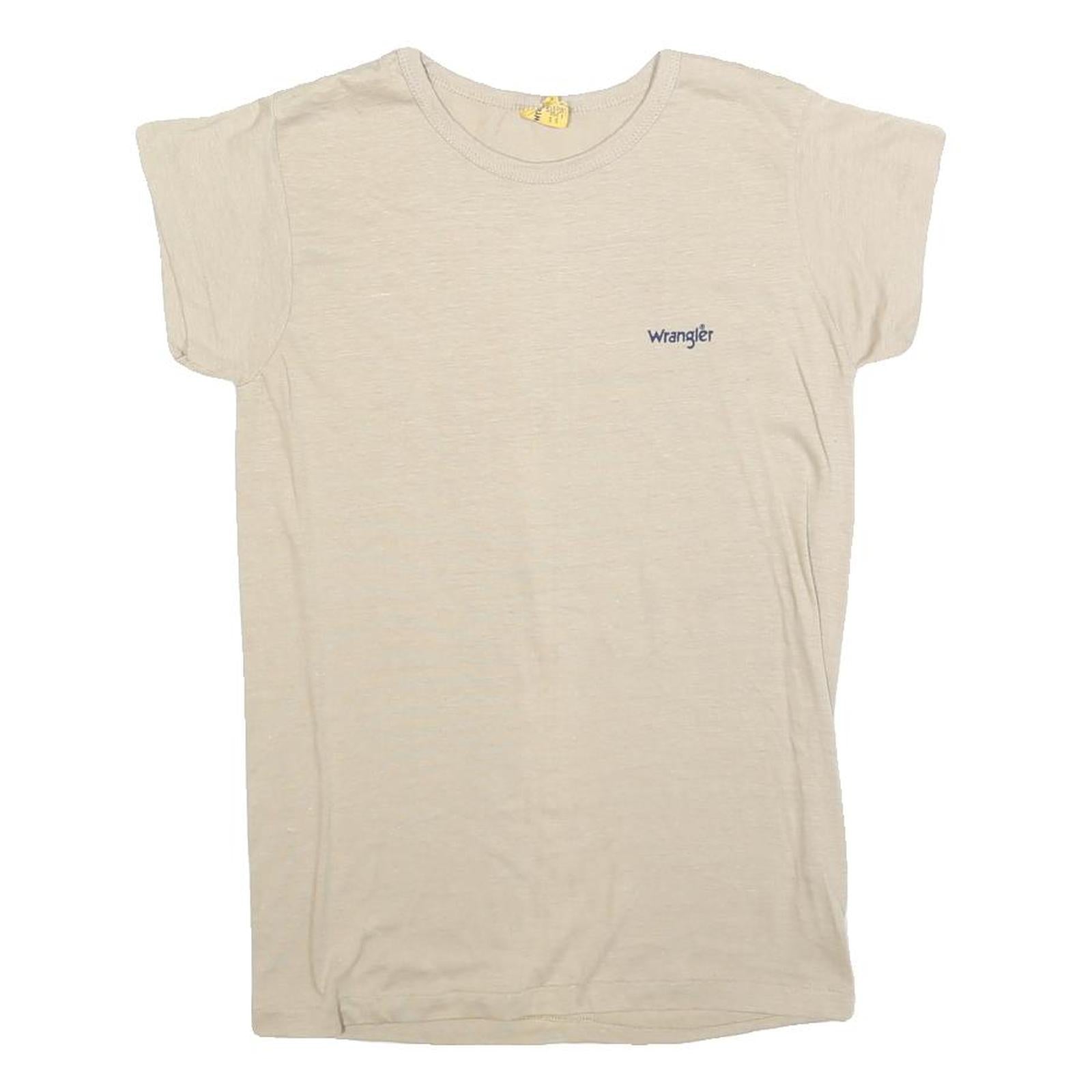 Buy WRANGLER Womens Cream S Short Sleeve Crew Neck Classic Cotton Blend T-Shirt Refurbished - $19.49 WRANGLER Womens Cream S Short Sleeve Crew Neck Classic Cotton Blend T-Shirt Refurbished - N/A refurbished available on Cerqular