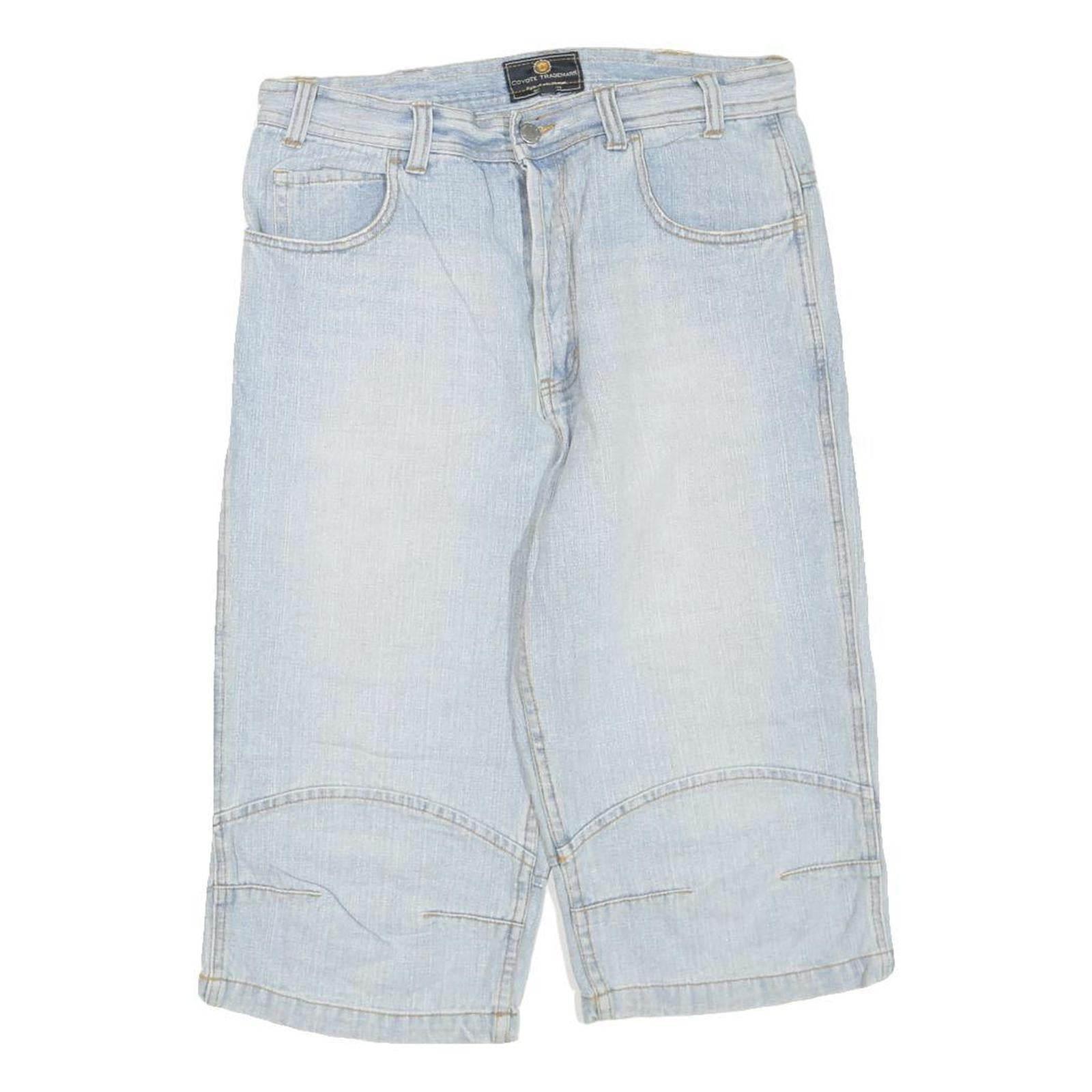 COYOTE TRADEMARK Mens Shorts Blue Denim M W32 Casual Relaxed Fit Cotton Blend Refurbished - N/A refurbished available on Cerqular