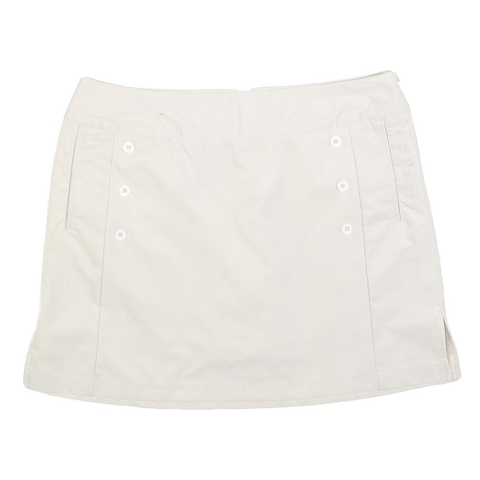 ADIDAS Womens White Skort Sportswear Casual Polyester Blend Woven Short M Refurbished - N/A refurbished available on Cerqular