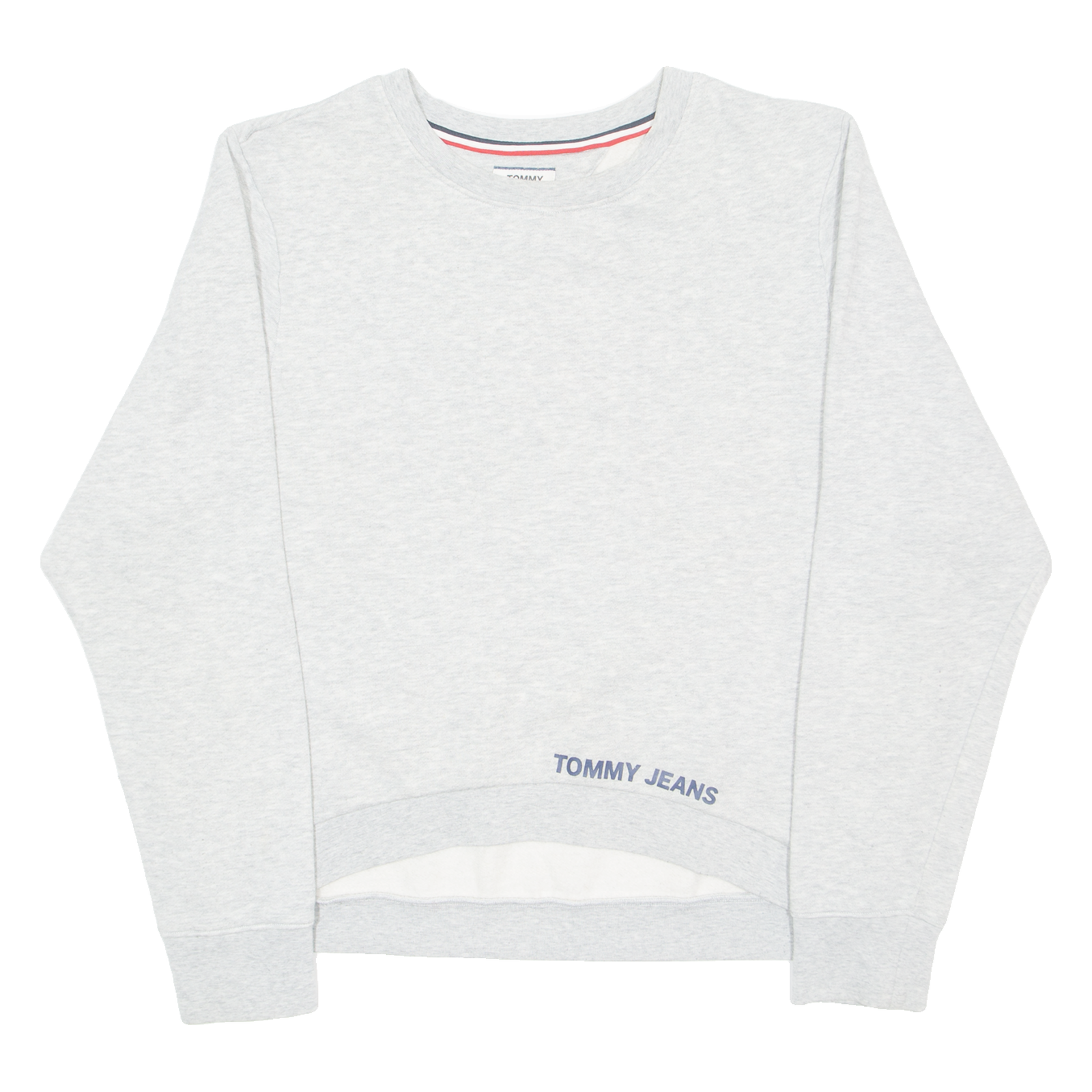 TOMMY HILFIGER Cropped Womens Sweatshirt Grey Crew Neck M Refurbished - N/A refurbished available on Cerqular