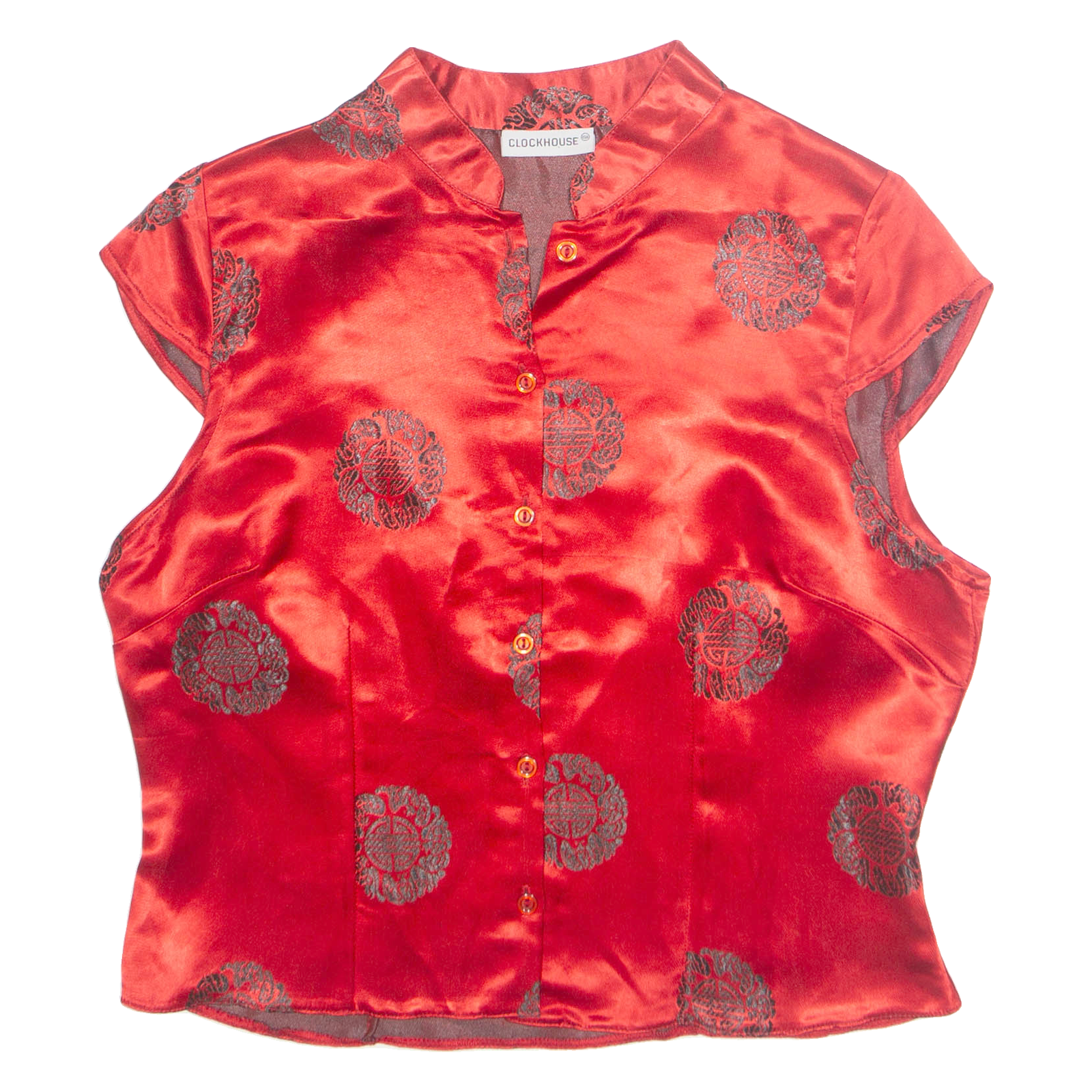Buy CLOCKHOUSE Womens Printed Shirt Red V-Neck Sleeveless Crazy Pattern M Refurbished - $16.89 CLOCKHOUSE Womens Printed Shirt Red V-Neck Sleeveless Crazy Pattern M Refurbished - N/A refurbished available on Cerqular