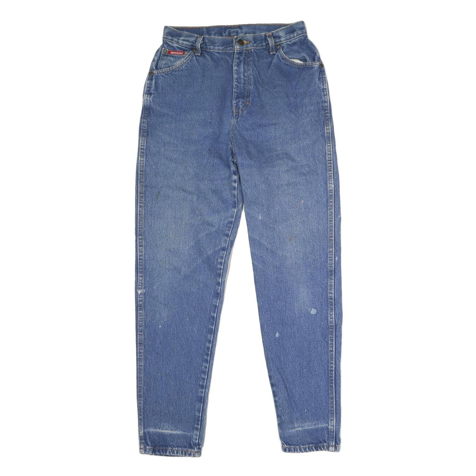 DICKIES Womens Regular Blue Denim Cotton Jeans W29 L30 Button Closure Refurbished - N/A refurbished available on Cerqular