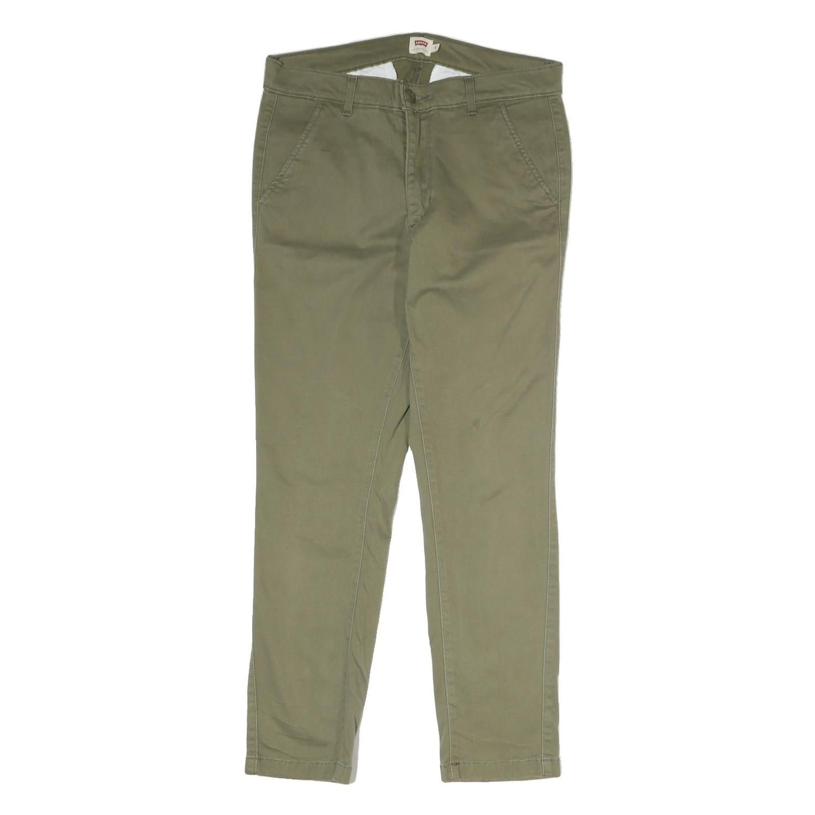 LEVI'S Mens Cotton Green Slim Skinny Trousers W30 L27 Casual Smart Refurbished - N/A refurbished available on Cerqular