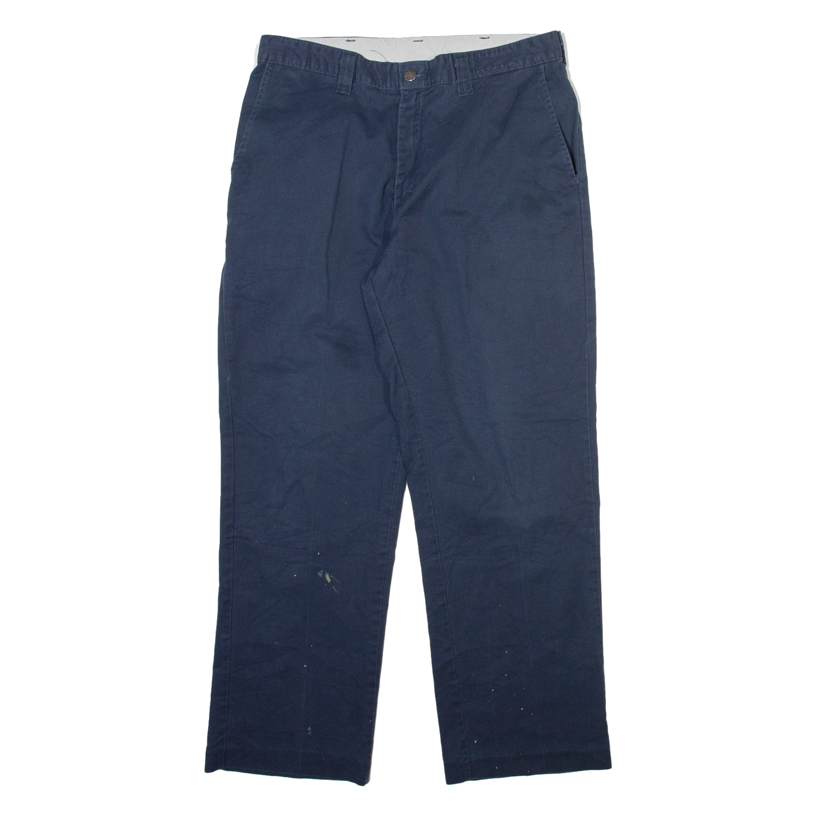 DICKIES Mens Trousers Blue Regular Straight W34 L30 Refurbished - N/A refurbished available on Cerqular