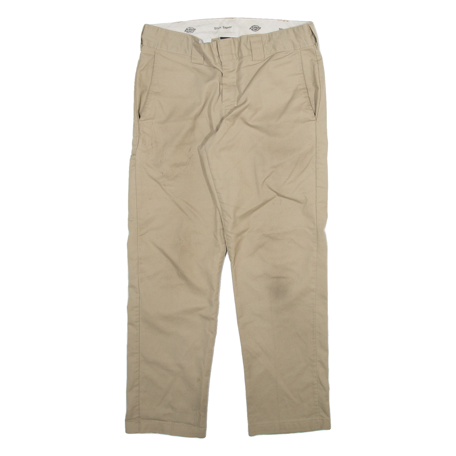 DICKIES Mens Trousers Beige Slim Tapered W32 L30 Refurbished - N/A refurbished available on Cerqular