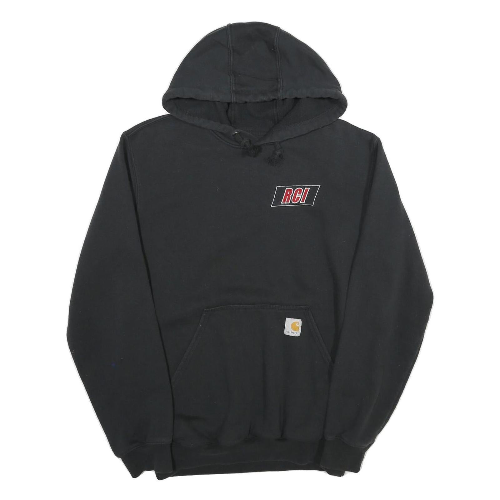 CARHARTT Mens Black Hoodie S Cotton Workwear Casual Refurbished - N/A refurbished available on Cerqular
