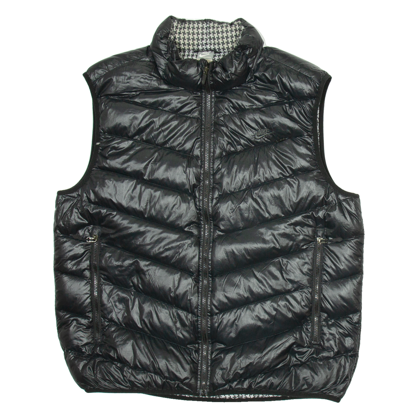 NIKE Womens Puffer Gilet Black Nylon XL Refurbished - N/A refurbished available on Cerqular