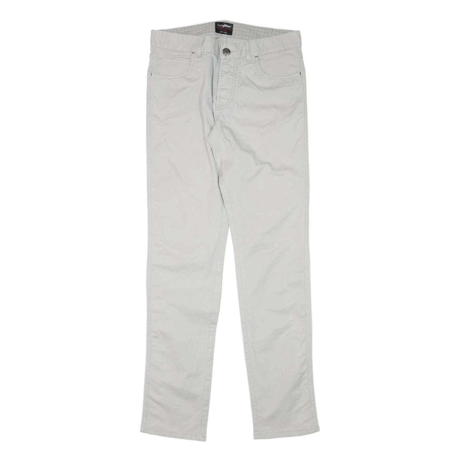 REFRIGILWEAR Womens Cotton Blend White Slim Straight Trousers W30 L32 Stylish Refurbished - N/A refurbished available on Cerqular