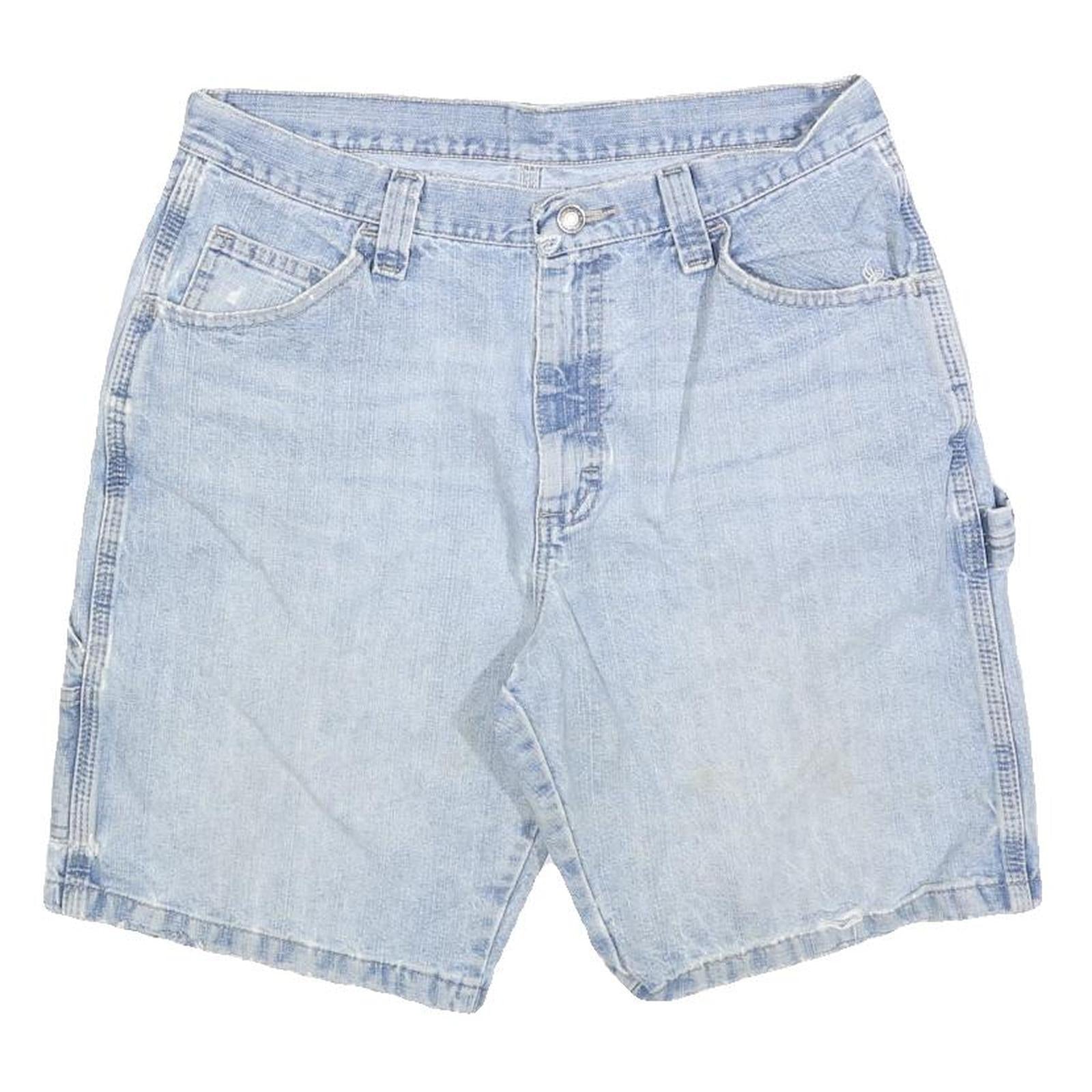 WRANGLER Mens Denim Blue Casual Shorts M W32 Workwear Cotton Blend Refurbished - N/A refurbished available on Cerqular