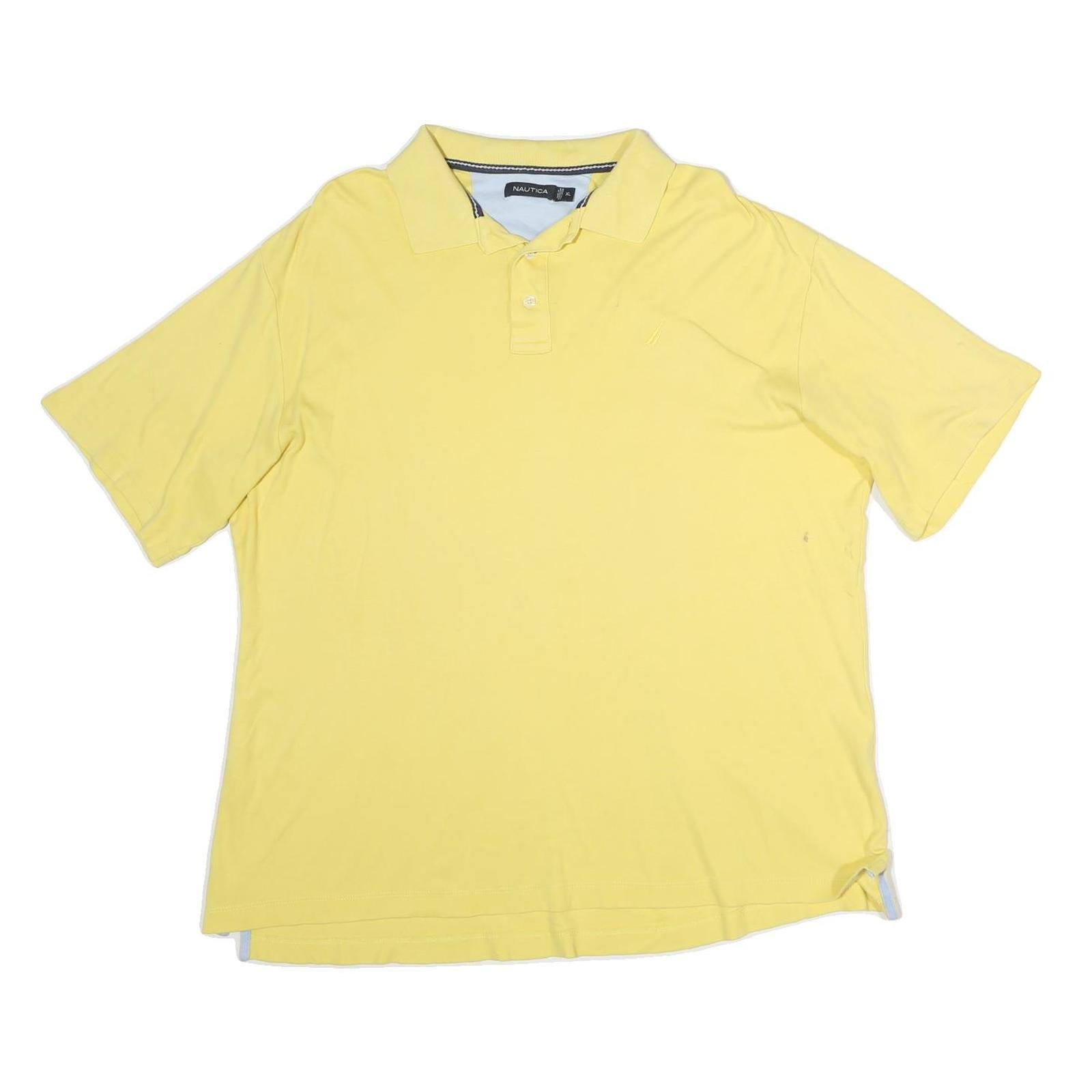 Buy NAUTICA Mens Yellow Short Sleeve Plain XL Cotton Polo Shirt Casual Summer Refurbished - $22.09 NAUTICA Mens Yellow Short Sleeve Plain XL Cotton Polo Shirt Casual Summer Refurbished - N/A refurbished available on Cerqular