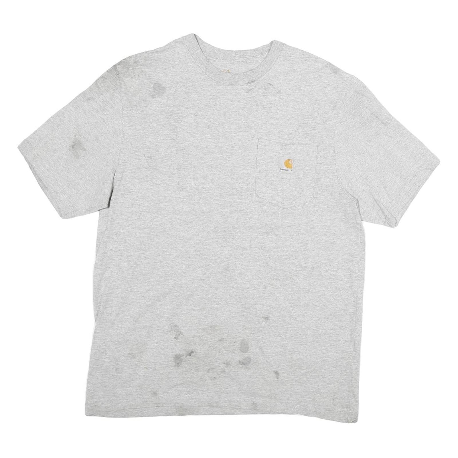 Buy CARHARTT Mens Grey Pocket T-Shirt M Short Sleeve Crew Neck Casual Cotton Blend Refurbished - $20.79 CARHARTT Mens Grey Pocket T-Shirt M Short Sleeve Crew Neck Casual Cotton Blend Refurbished - N/A refurbished available on Cerqular