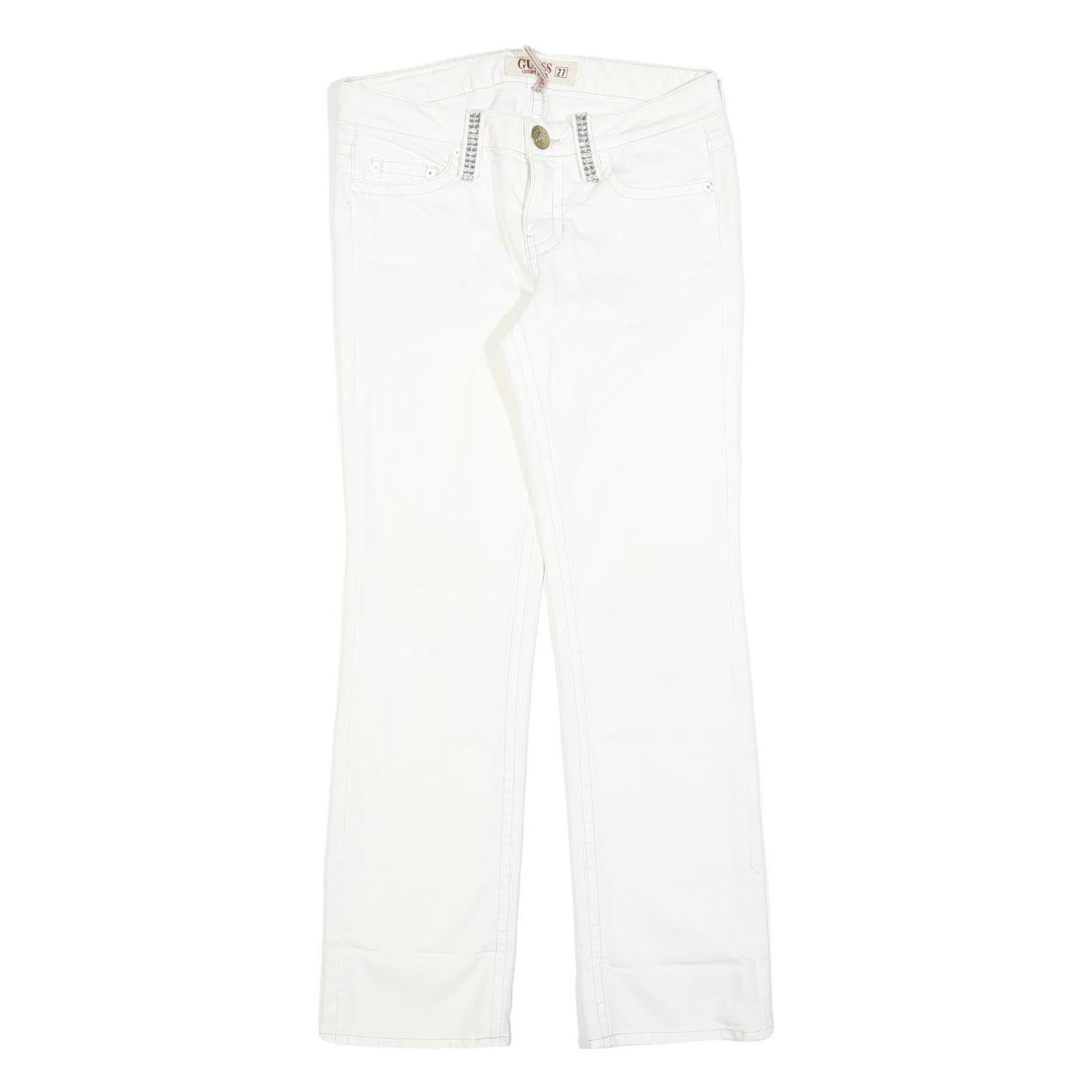 Buy GUESS Womens Slim White Denim Jeans Cotton Blend Zip W27 L27 Stylish Fit Refurbished - $41.59 GUESS Womens Slim White Denim Jeans Cotton Blend Zip W27 L27 Stylish Fit Refurbished - N/A refurbished available on Cerqular