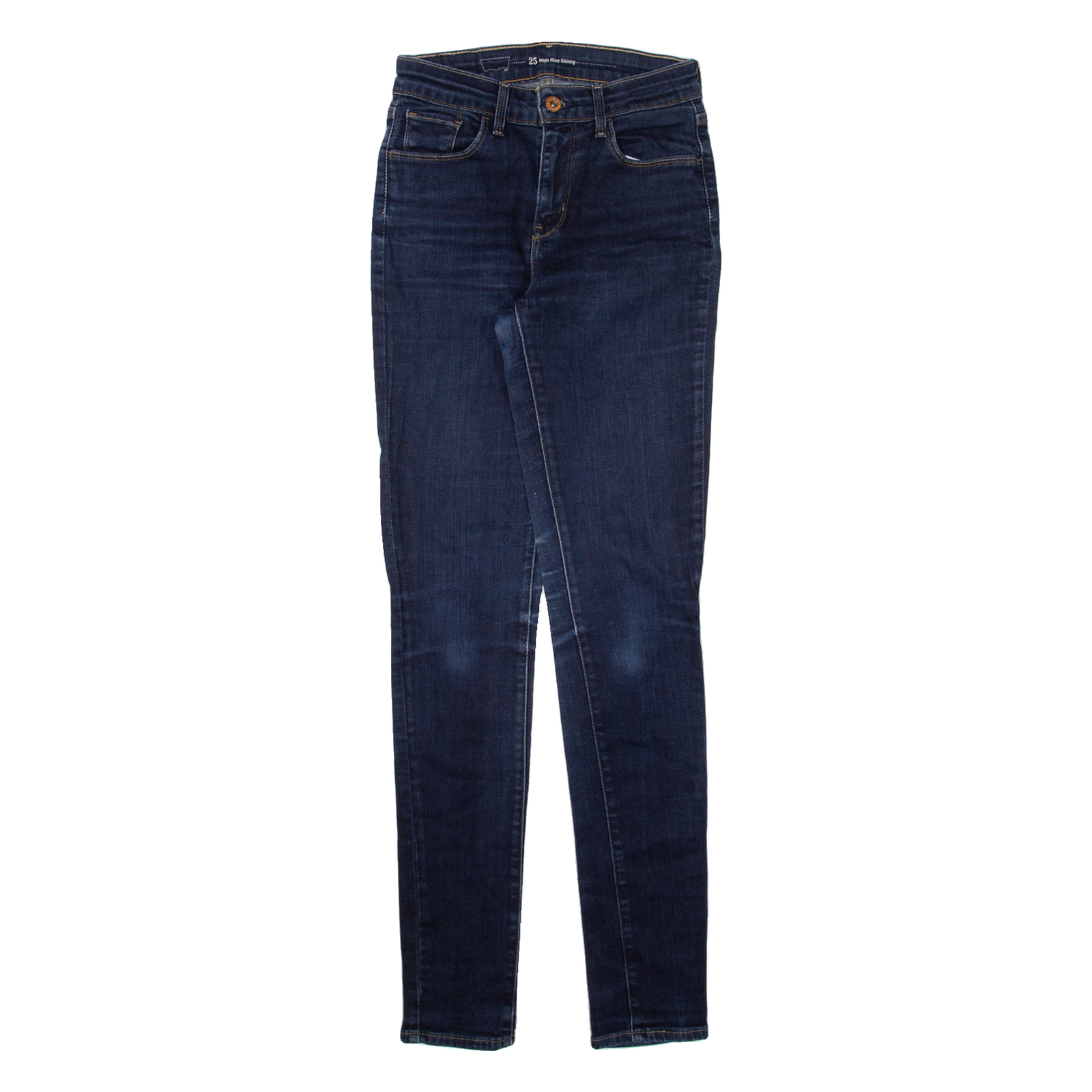LEVI'S High Rise Womens Jeans Blue Slim Skinny W25 L32 Refurbished - N/A refurbished available on Cerqular