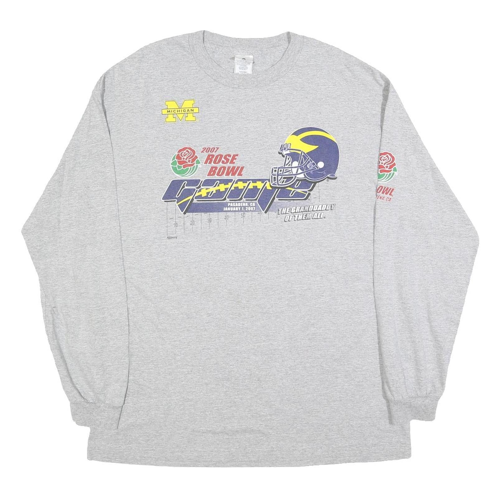 Buy ALSTYLE Mens Grey 2007 Rose Bowl Football Graphic Long Sleeve Crew Neck XL Refurbished - $38.99 ALSTYLE Mens Grey 2007 Rose Bowl Football Graphic Long Sleeve Crew Neck XL Refurbished - N/A refurbished available on Cerqular
