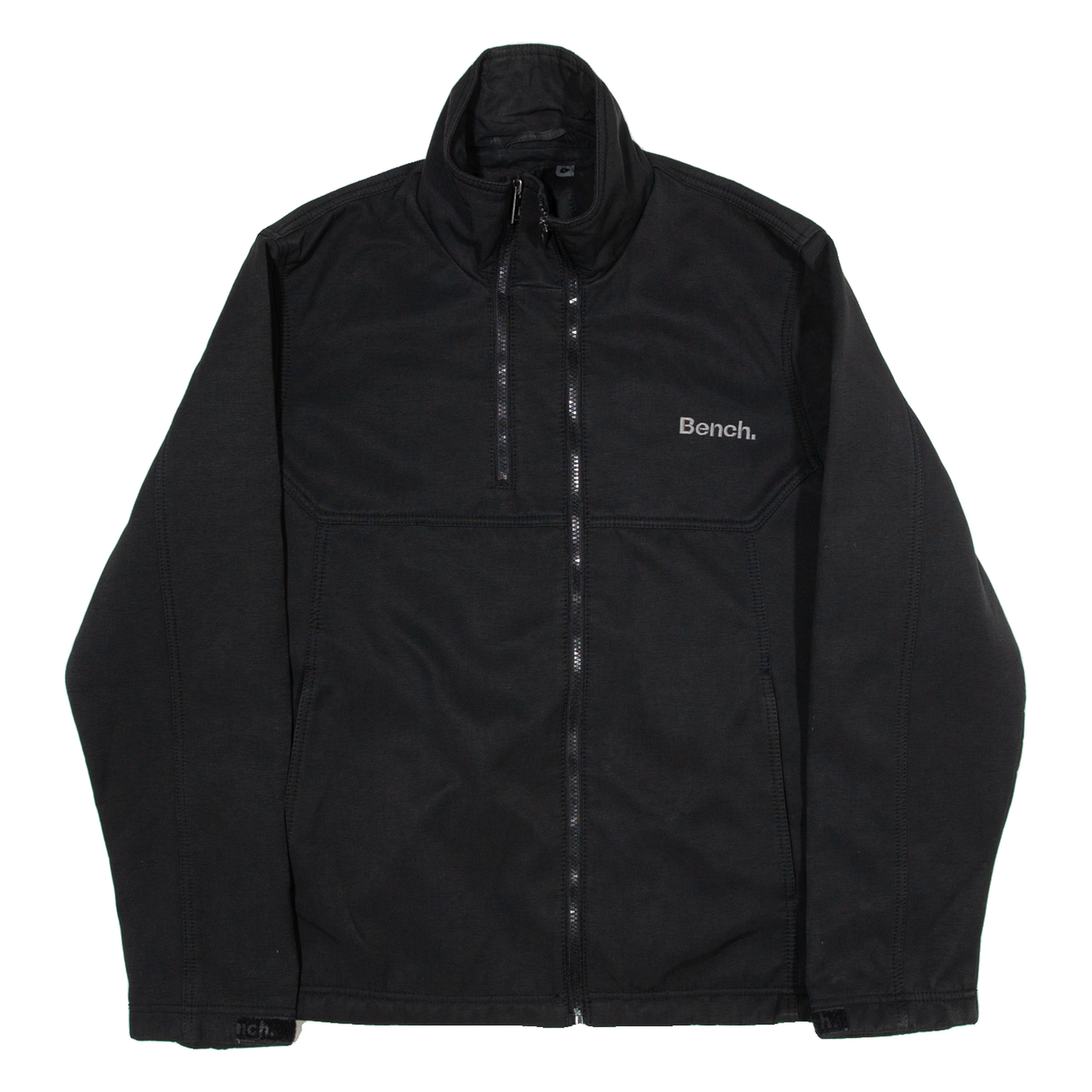BENCH Mens Track Jacket Black L Refurbished - N/A refurbished available on Cerqular
