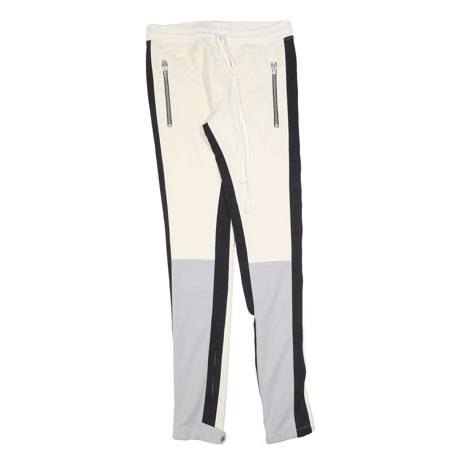 FEAR OF GOD Womens Joggers White & Grey Slim Tapered M W30 L34 Drawstring Zip Refurbished - N/A refurbished available on Cerqular