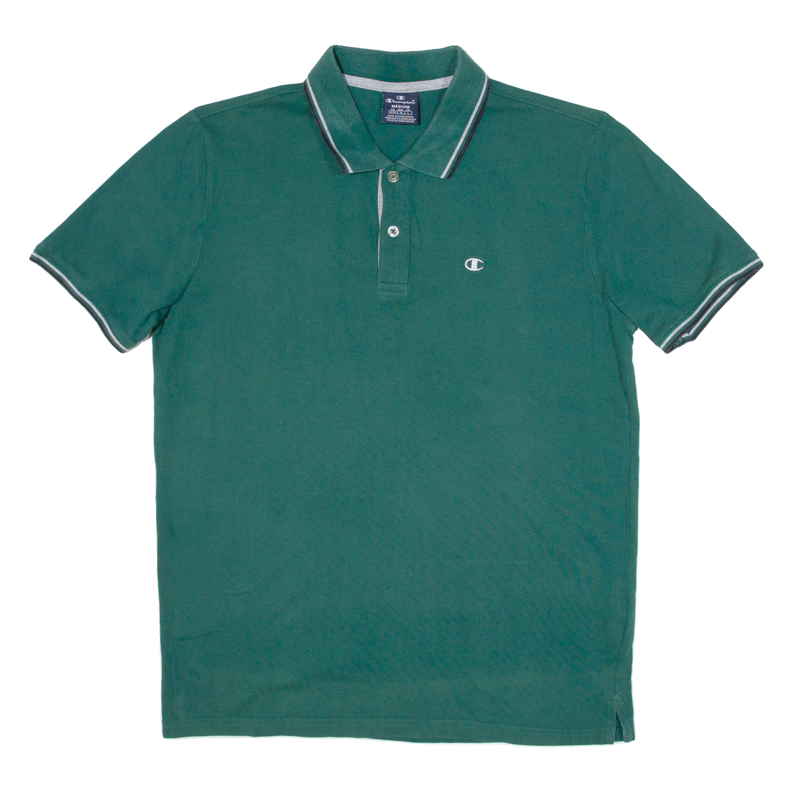 CHAMPION Mens Polo Shirt Green M Refurbished - N/A refurbished available on Cerqular