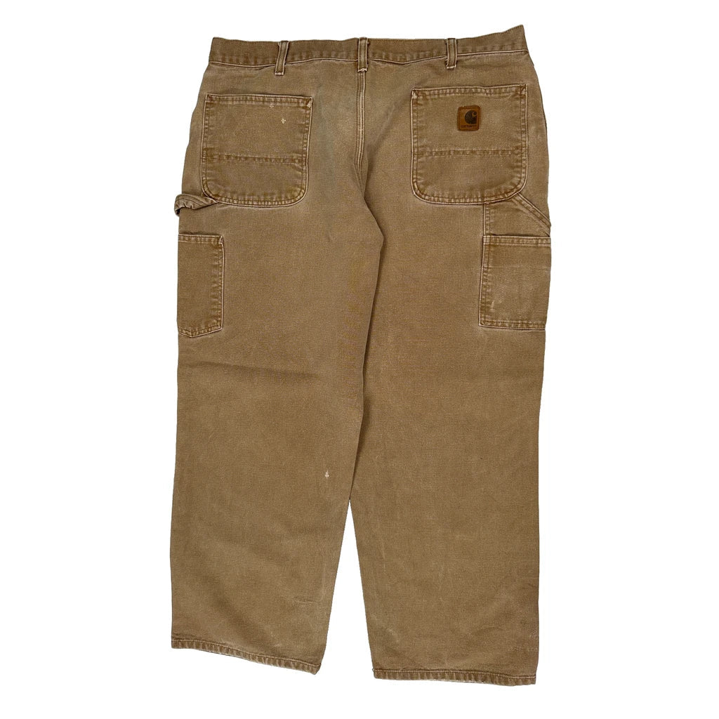 Carhartt Dungarees - 36W 30L Brown Cotton Refurbished - Thrifted (note: this is a term often used to describe second- refurbished available on Cerqular