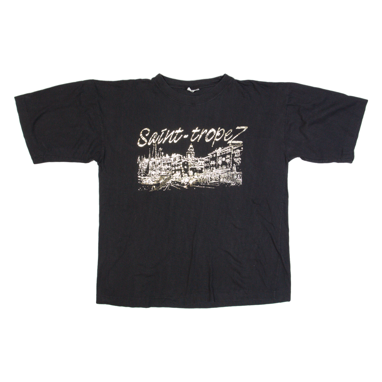 Saint-tropez Womens T-Shirt Black 90s XL Refurbished - N/A refurbished available on Cerqular