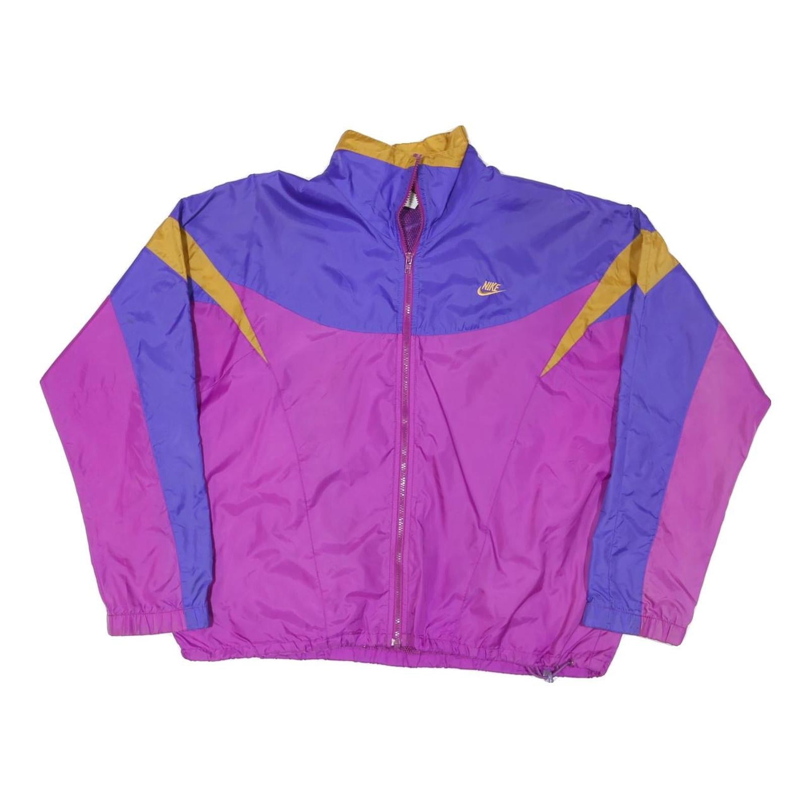 Buy NIKE Womens Purple & Gold Classic Track Jacket M Polyester Blend Retro Swoosh Refurbished - $71.49 NIKE Womens Purple & Gold Classic Track Jacket M Polyester Blend Retro Swoosh Refurbished - N/A refurbished available on Cerqular