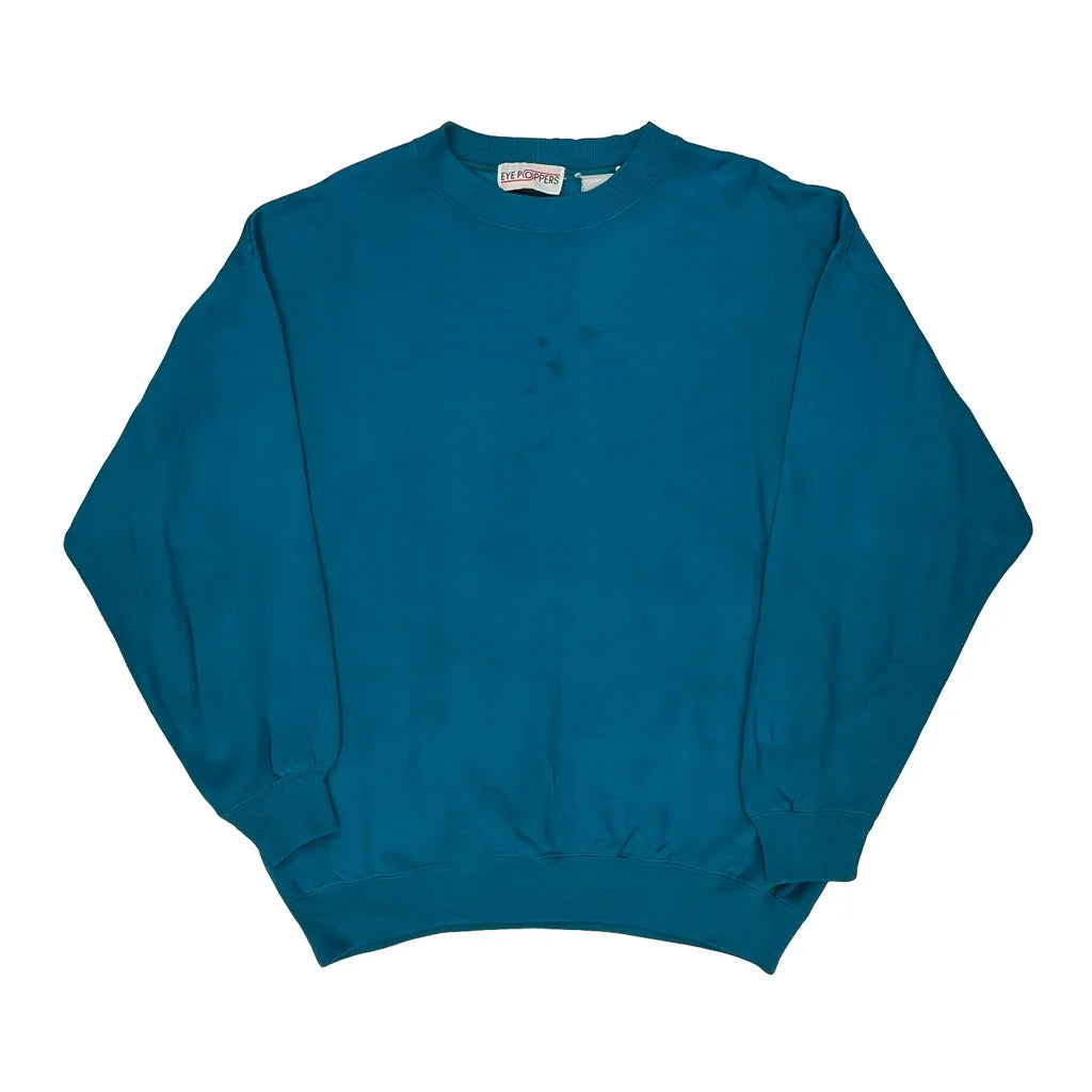 Unbranded Sweatshirt - XL Blue Cotton Refurbished - Thrifted (note: this is a term often used to describe second- refurbished available on Cerqular