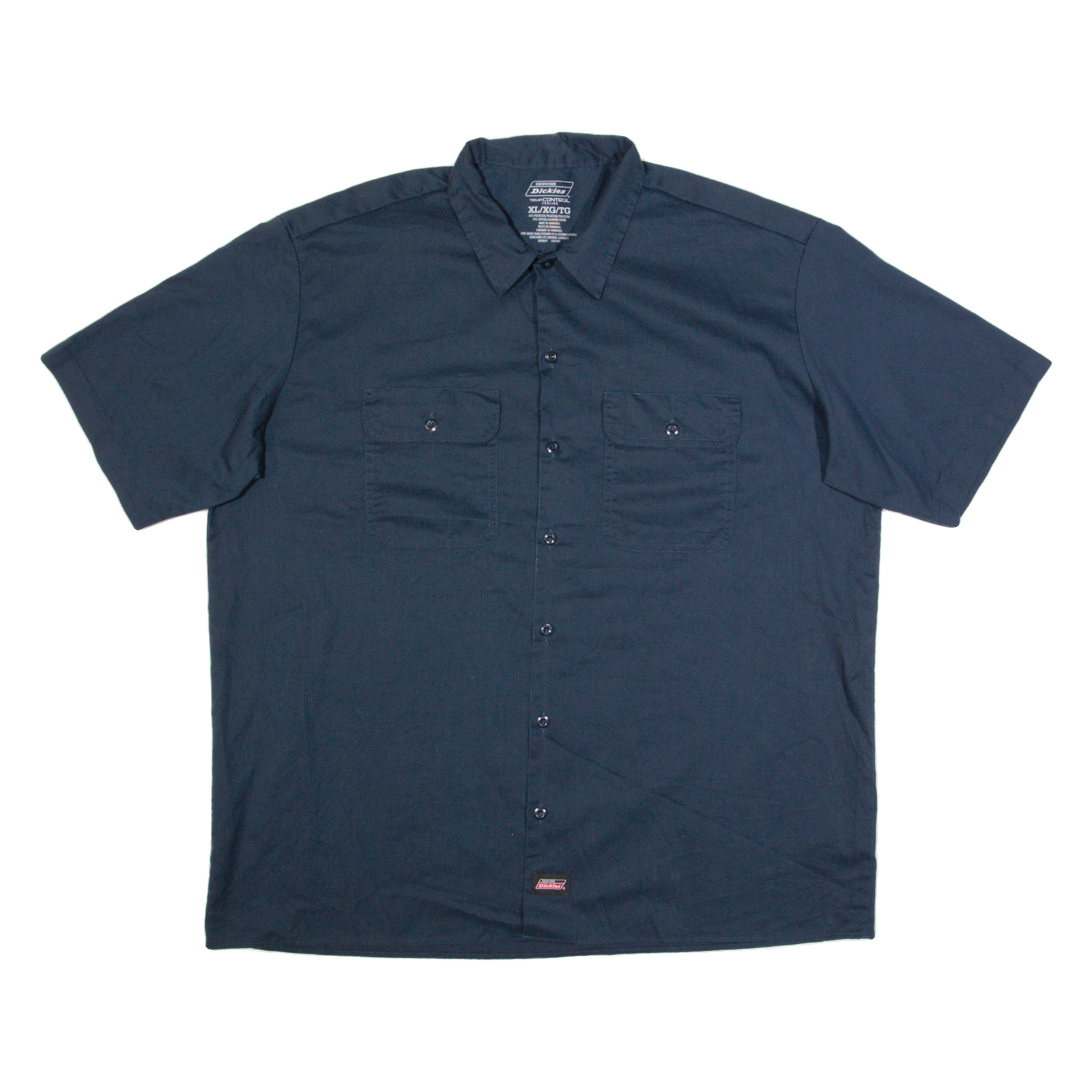 DICKIES Mens Worker Shirt Blue XL Refurbished - N/A refurbished available on Cerqular