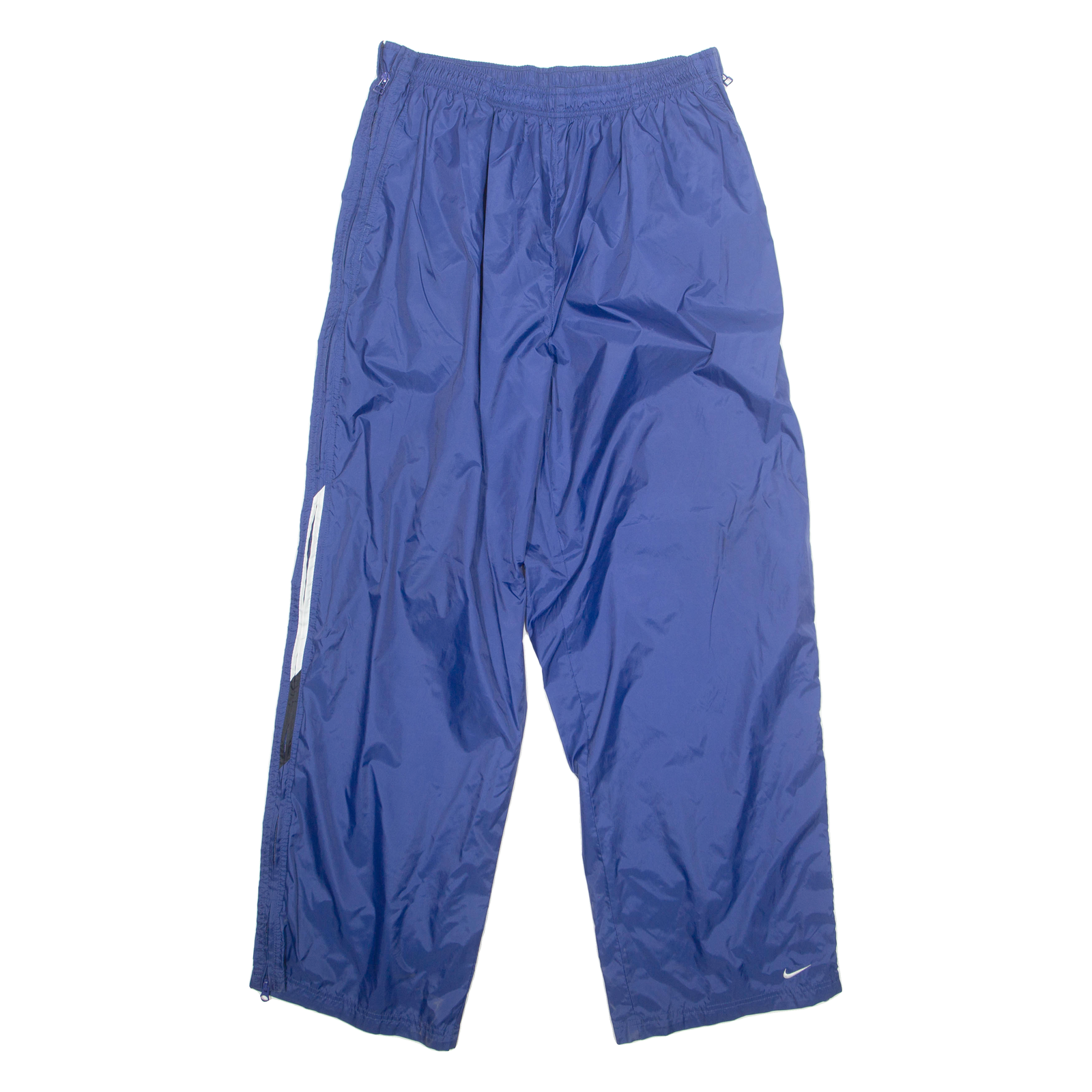 NIKE Mens Rain Trousers Blue Nylon Straight 2XL W33 L32 Refurbished - N/A refurbished available on Cerqular