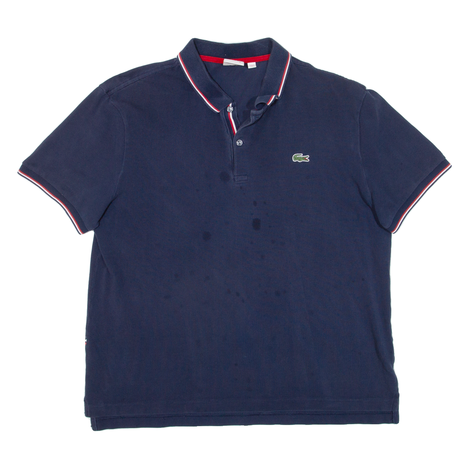 LACOSTE LIVE Mens Polo Shirt Blue L Refurbished - N/A refurbished available on Cerqular